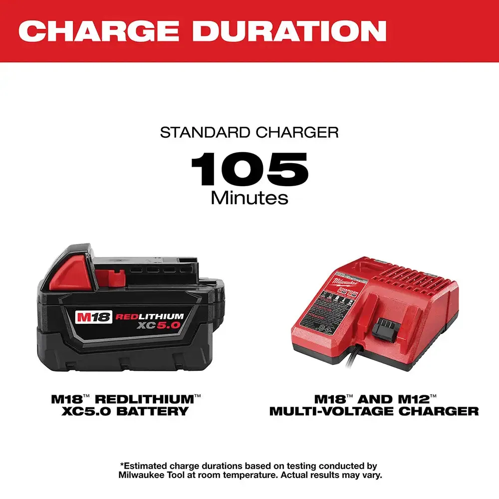 Milwaukee M18 REDLITHIUM XC5.0 Battery and Starter Kit