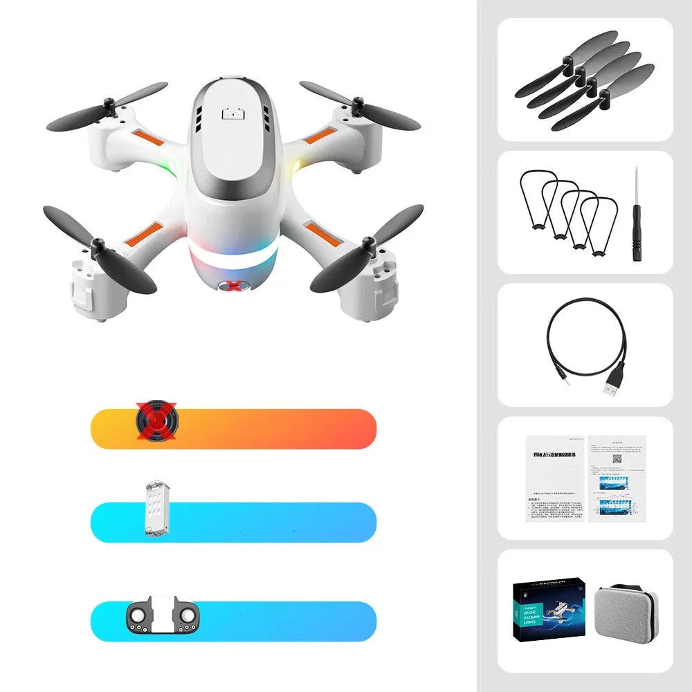 Mini Aerial Photography Gradient LED Remote Control Drone