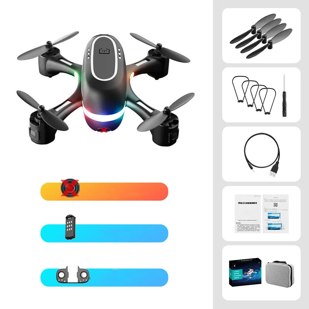 Mini Aerial Photography Gradient LED Remote Control Drone