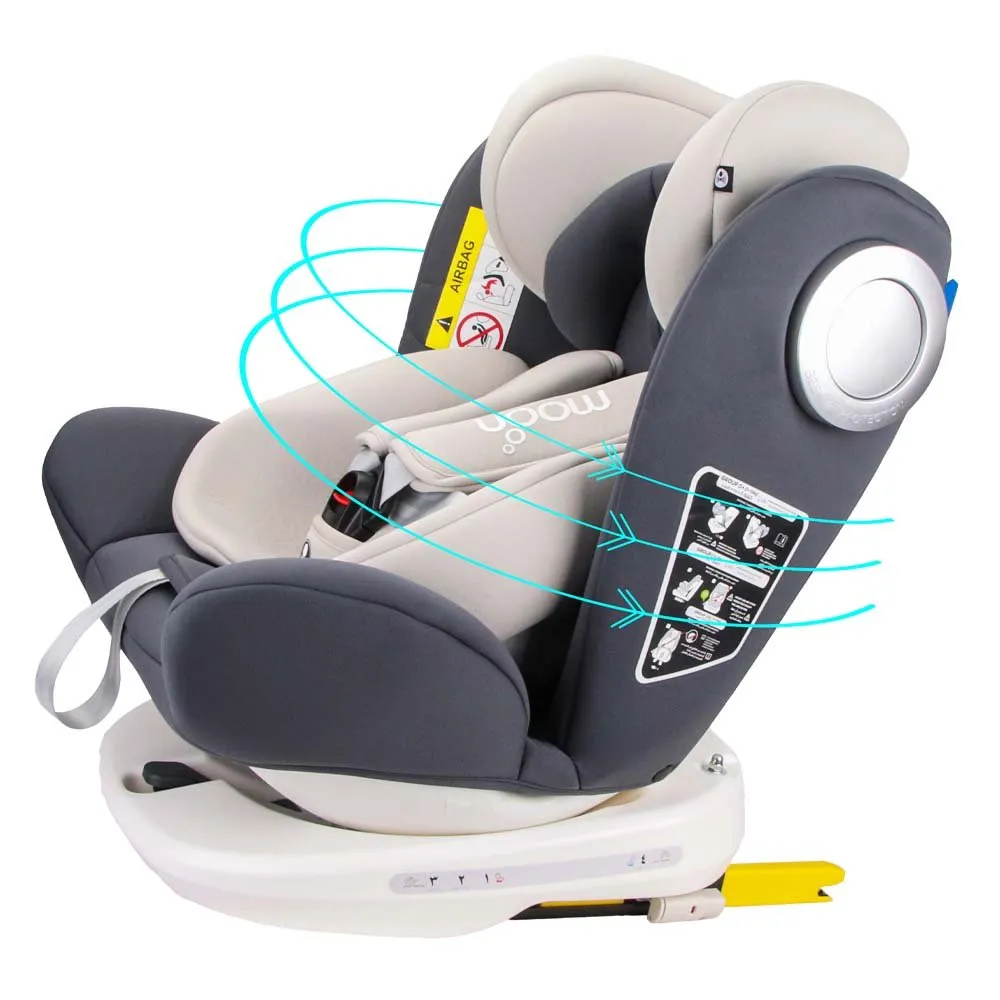 Moon Gyro Car Seat Grey