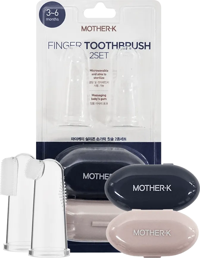 Mother-K Finger Toothbrush Set 3m 