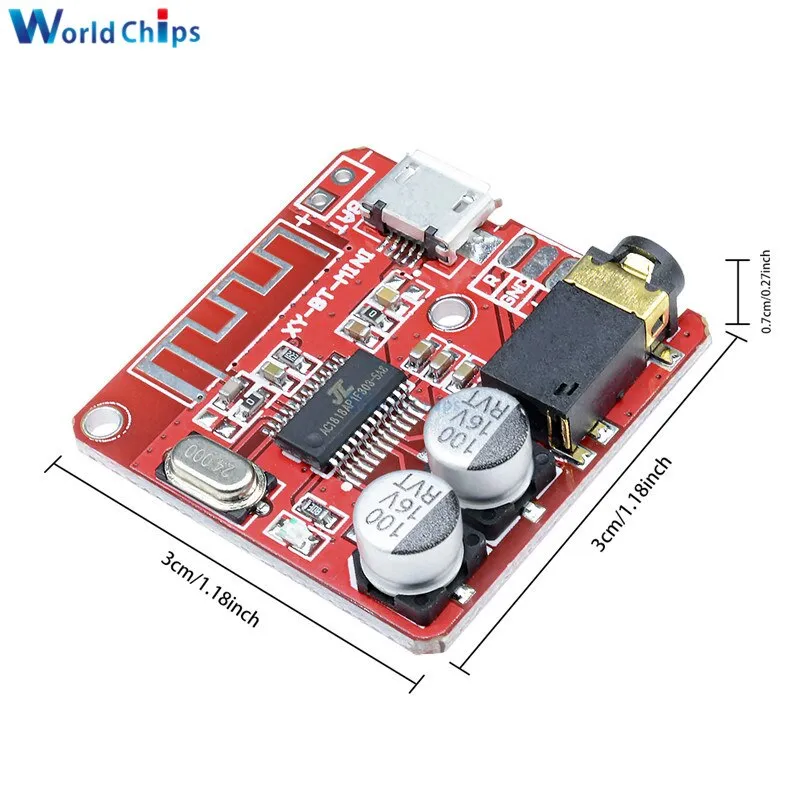 MP3 Bluetooth Decoder Board Lossless Car Speaker Audio Amplifier Board Modified Bluetooth 4.1 Circuit Stereo Receiver Module 5V