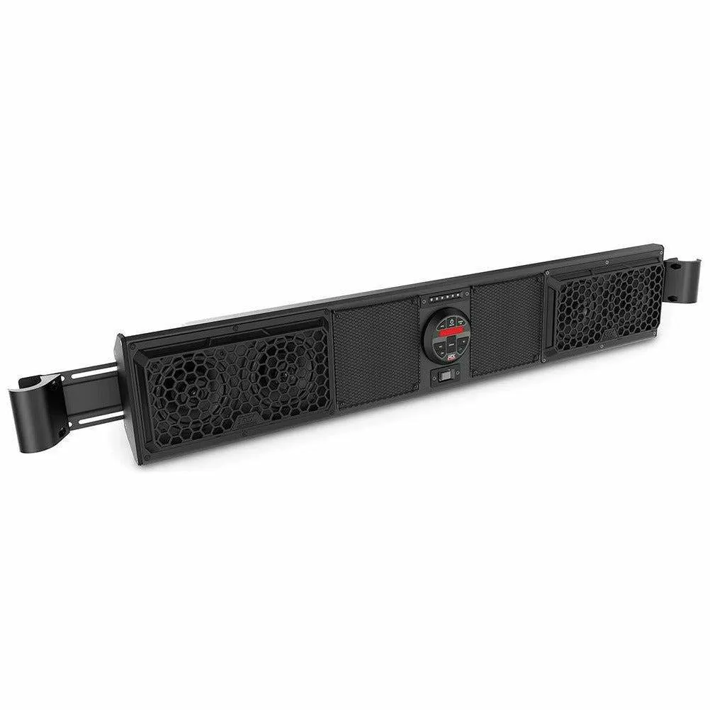 MTX Audio Can Am Maverick Bluetooth Overhead Sound Bar with 2 Amplified Cage Mount Speakers & Powered Subwoofer Enclosure