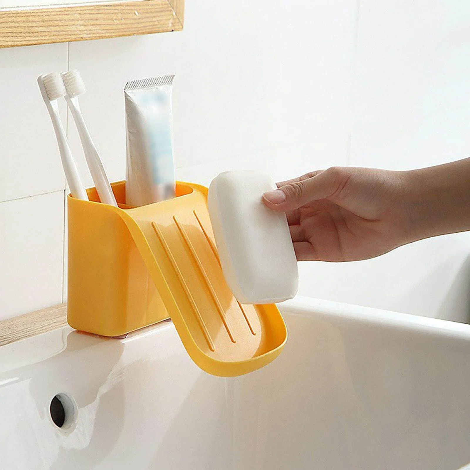 Multifunctional Smart Suction Soap Holder Rack