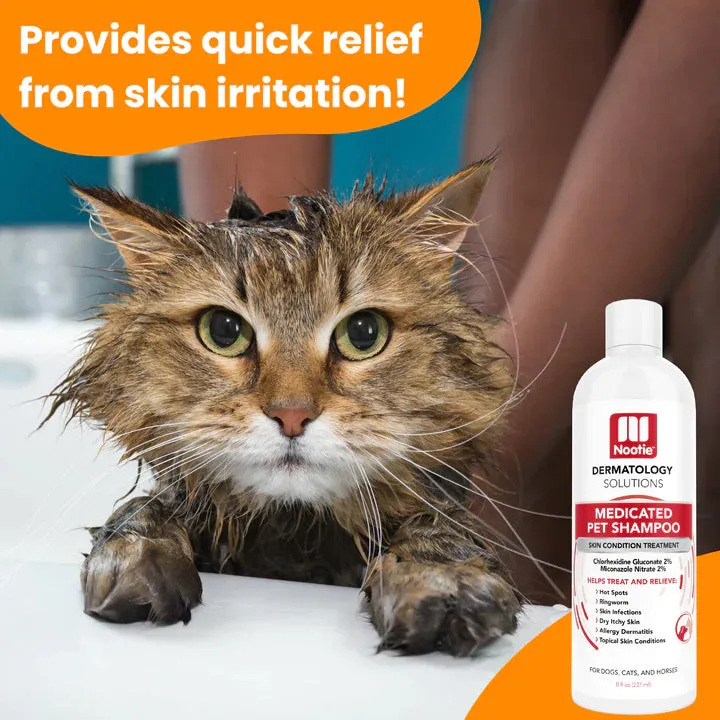 Nootie Antimicrobial Medicated Shampoo 8-oz, For Dogs & Cats