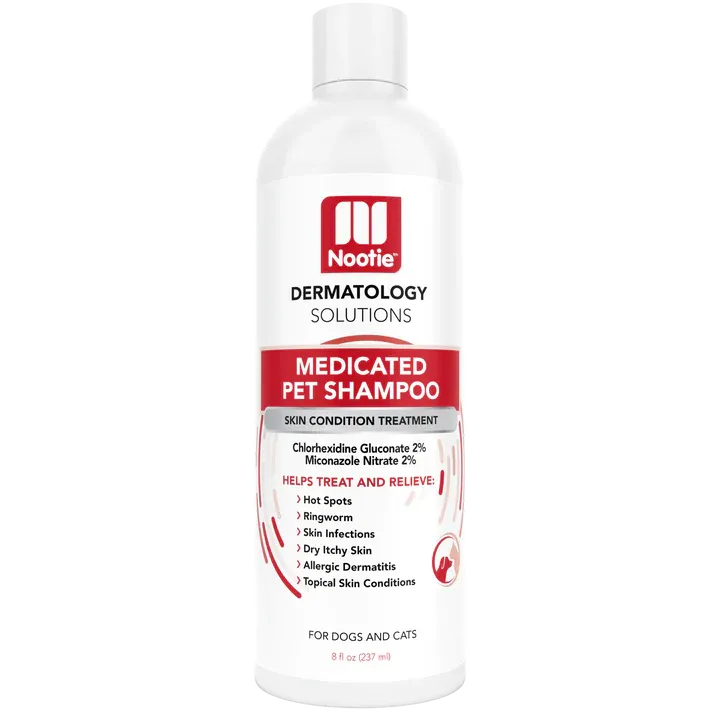 Nootie Antimicrobial Medicated Shampoo 8-oz, For Dogs & Cats