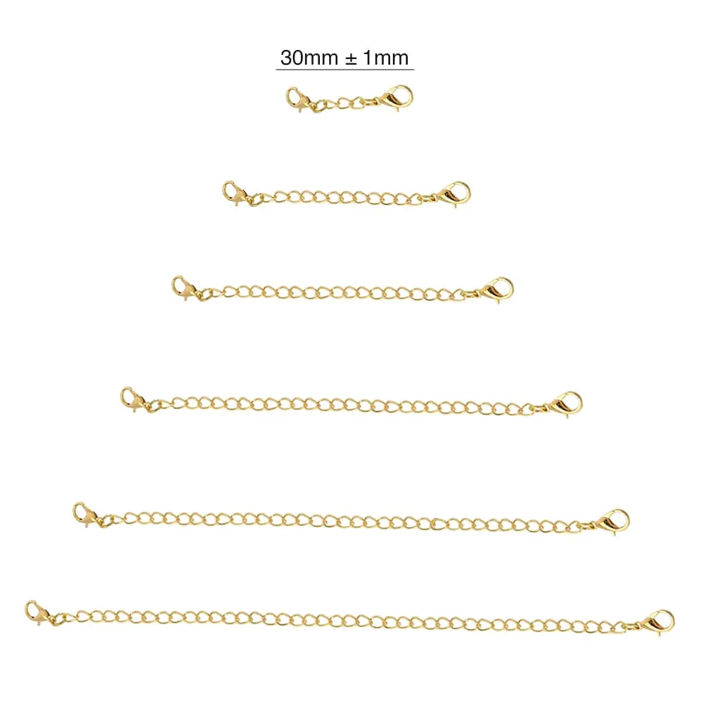 Obsession Necklace Extender Encased in 18k Gold - 30mm