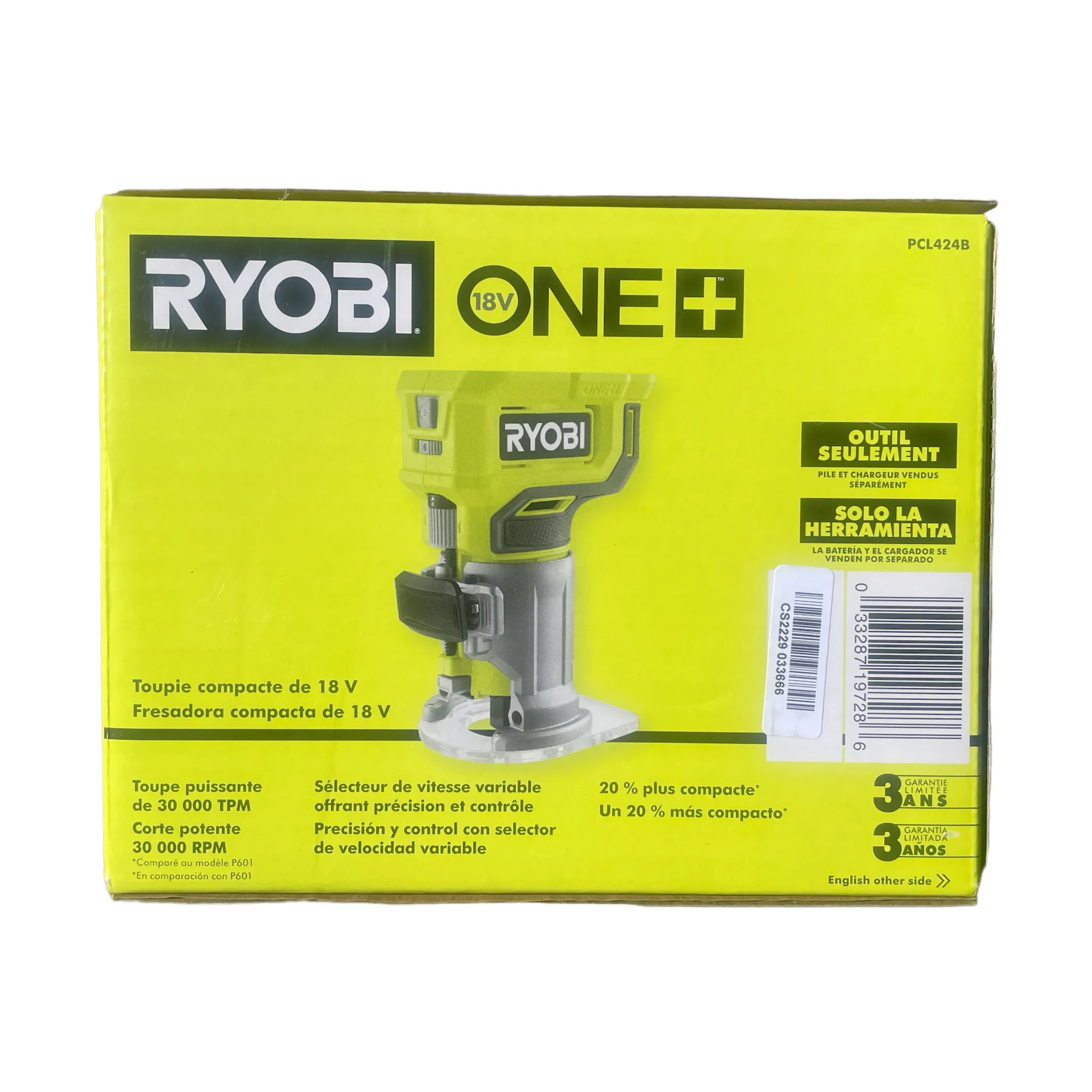 ONE  18-Volt Cordless Compact Fixed Base Router (Tool Only)