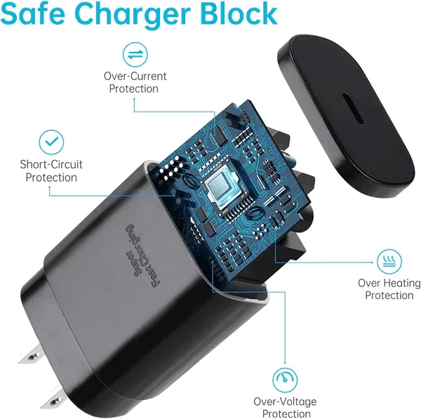 Original Super Fast 25W Charging Travel Adapter Type-C To Type-C