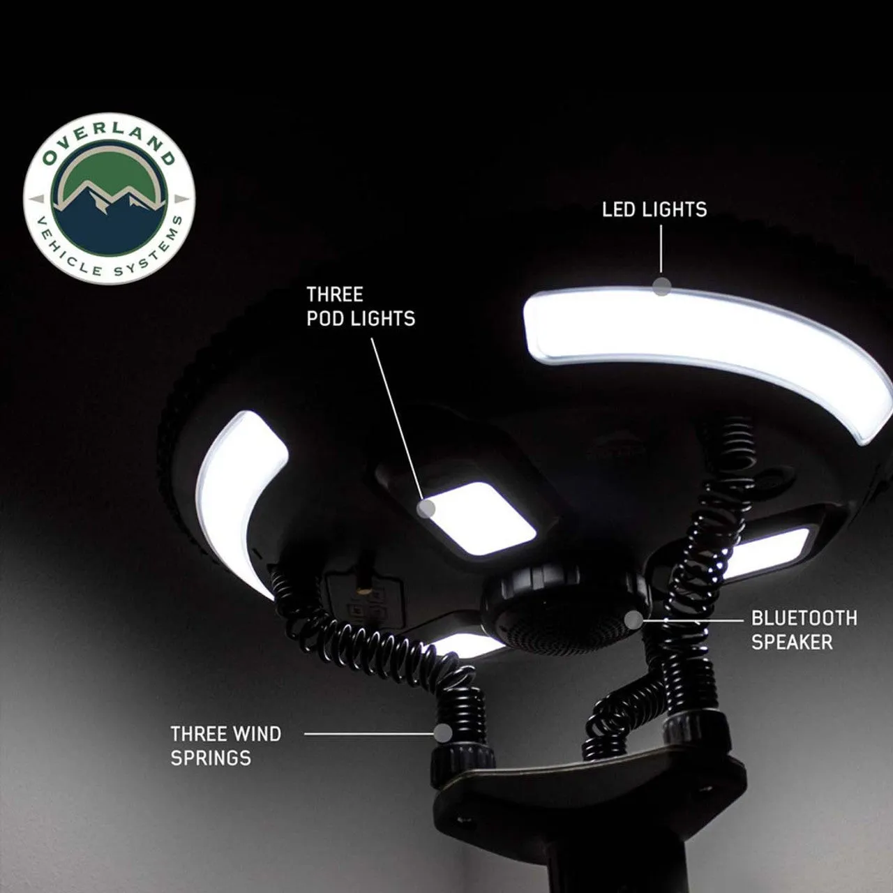 Overland Vehicle Systems Wild Land Camping Gear UFO Solar Light