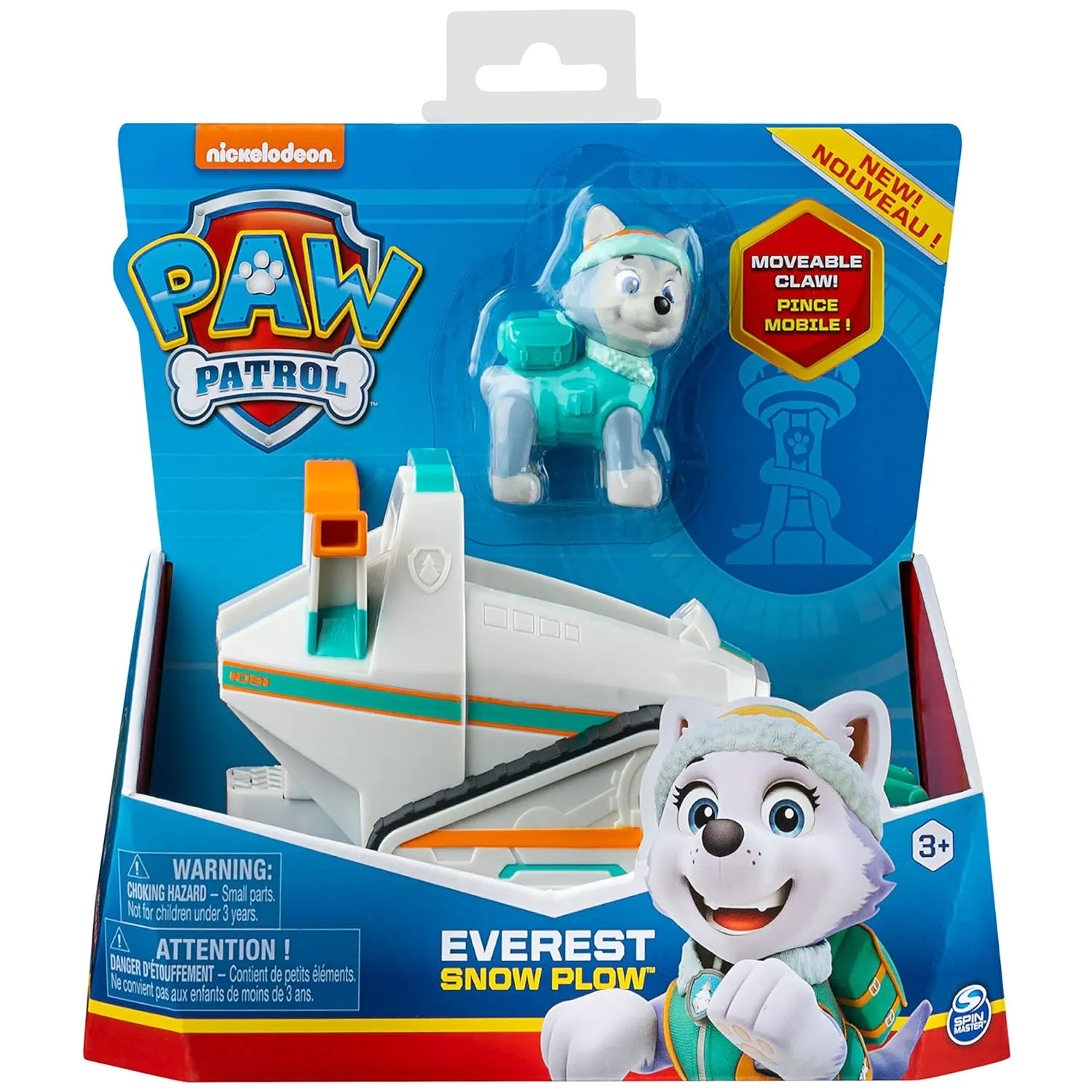 PAW Patrol Everest’s Snow Plow Vehicle with Figure, for Age 3 and Up