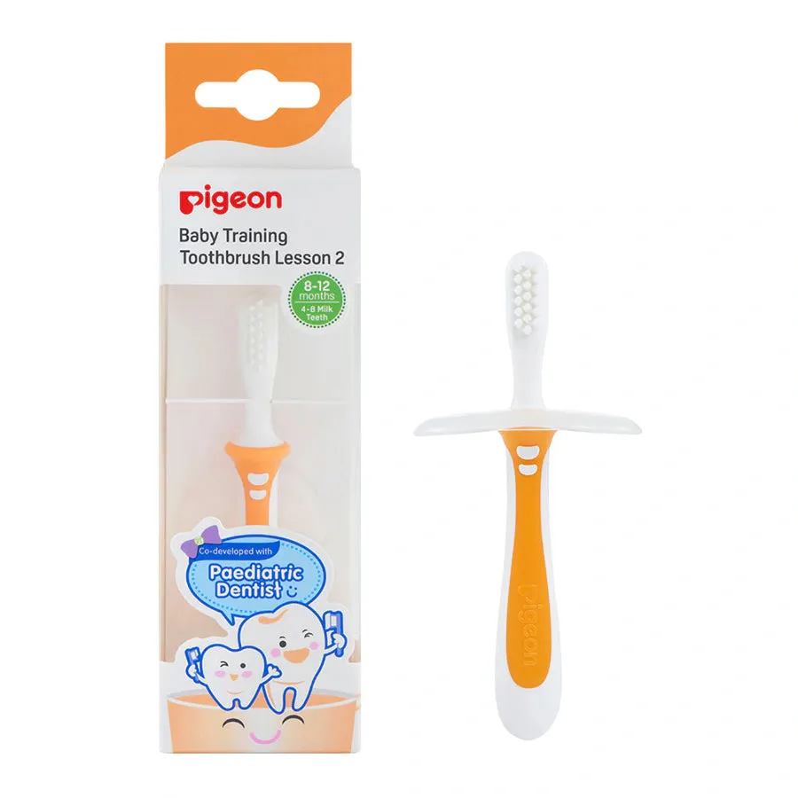 Pigeon Training Toothbrush Lesson 2 (Orange)