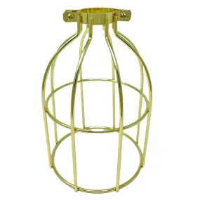 Polished Brass Open Style Premium Bulb Cage