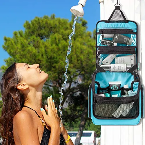 Premium Travel Hanging Toiletry Bag for Men and Women, Blue