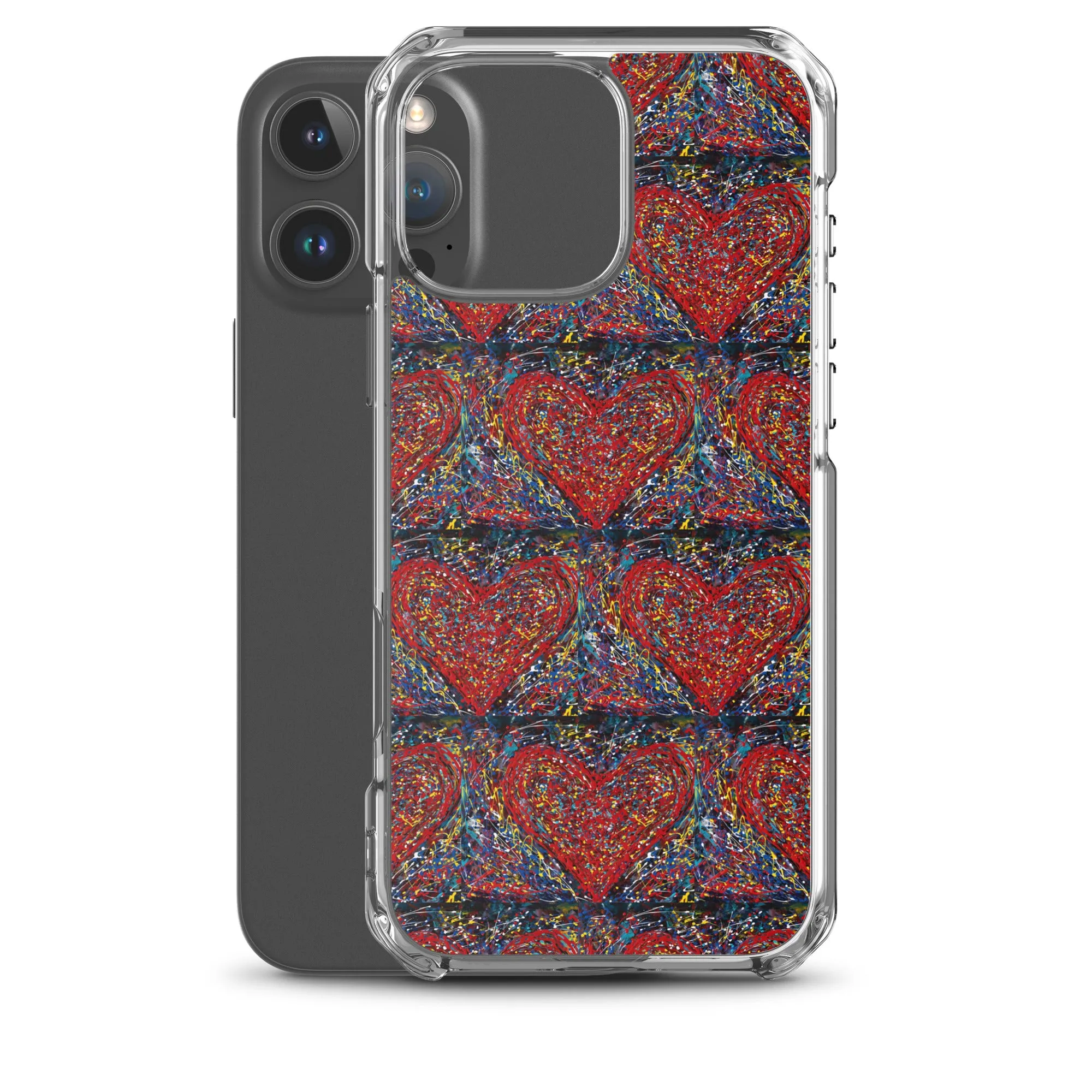 "Heart Scribbles" - iPhone Case