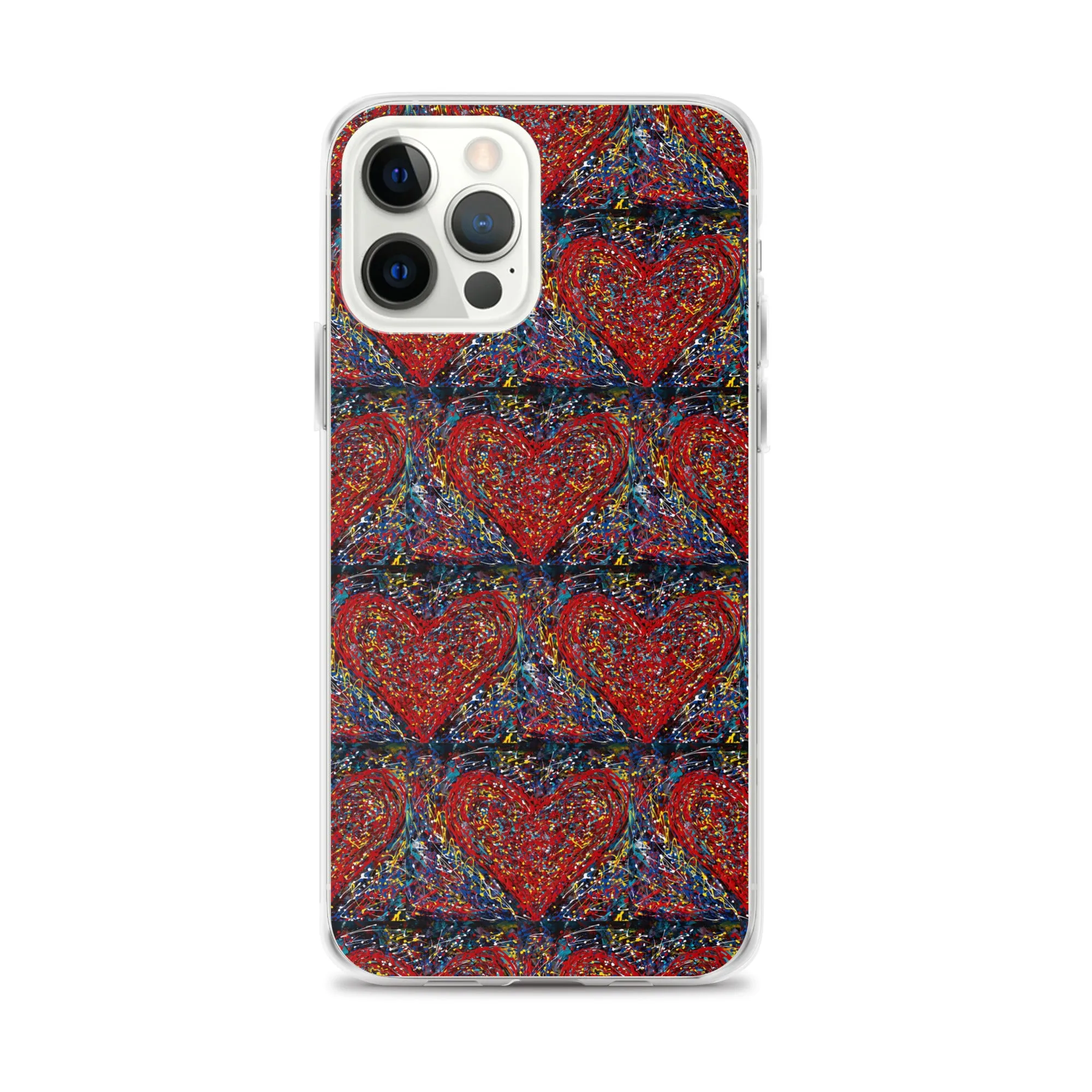 "Heart Scribbles" - iPhone Case