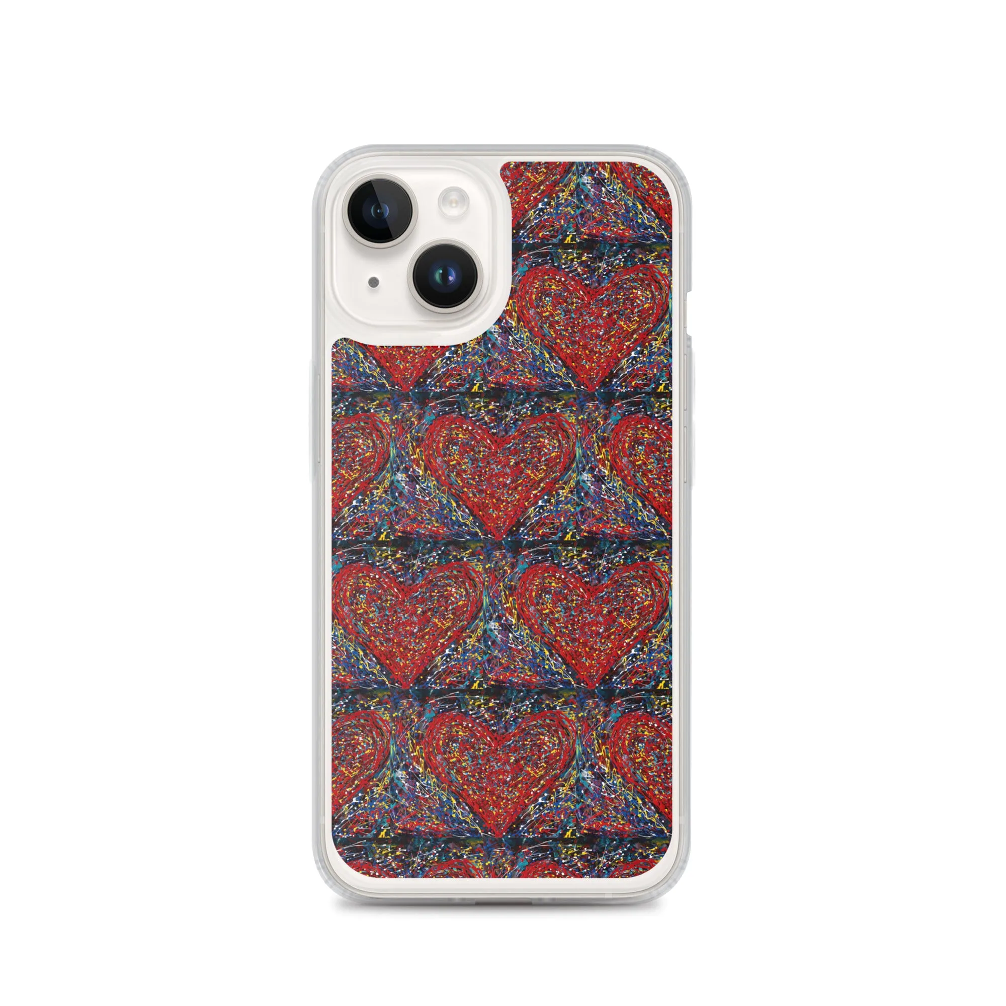 "Heart Scribbles" - iPhone Case