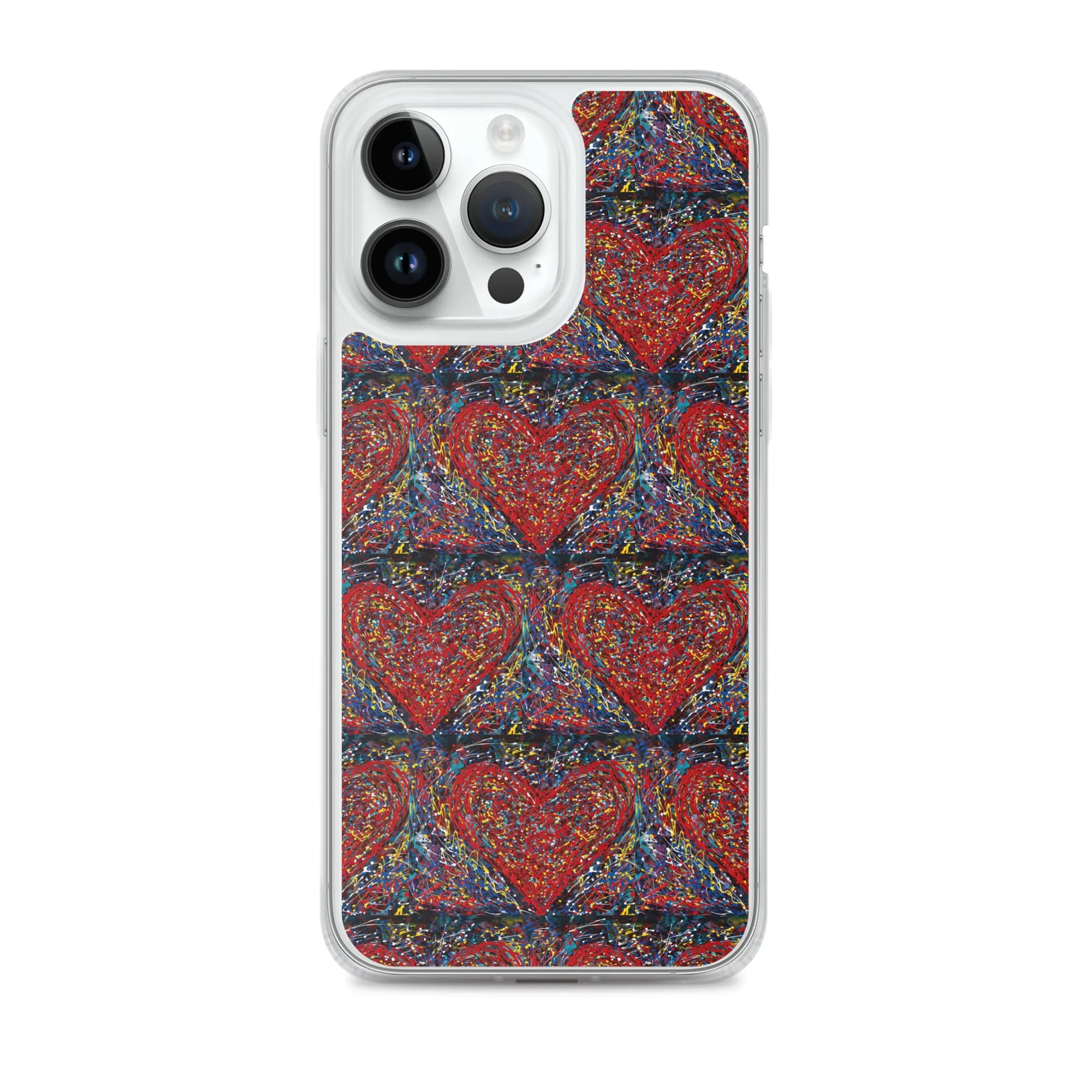 "Heart Scribbles" - iPhone Case