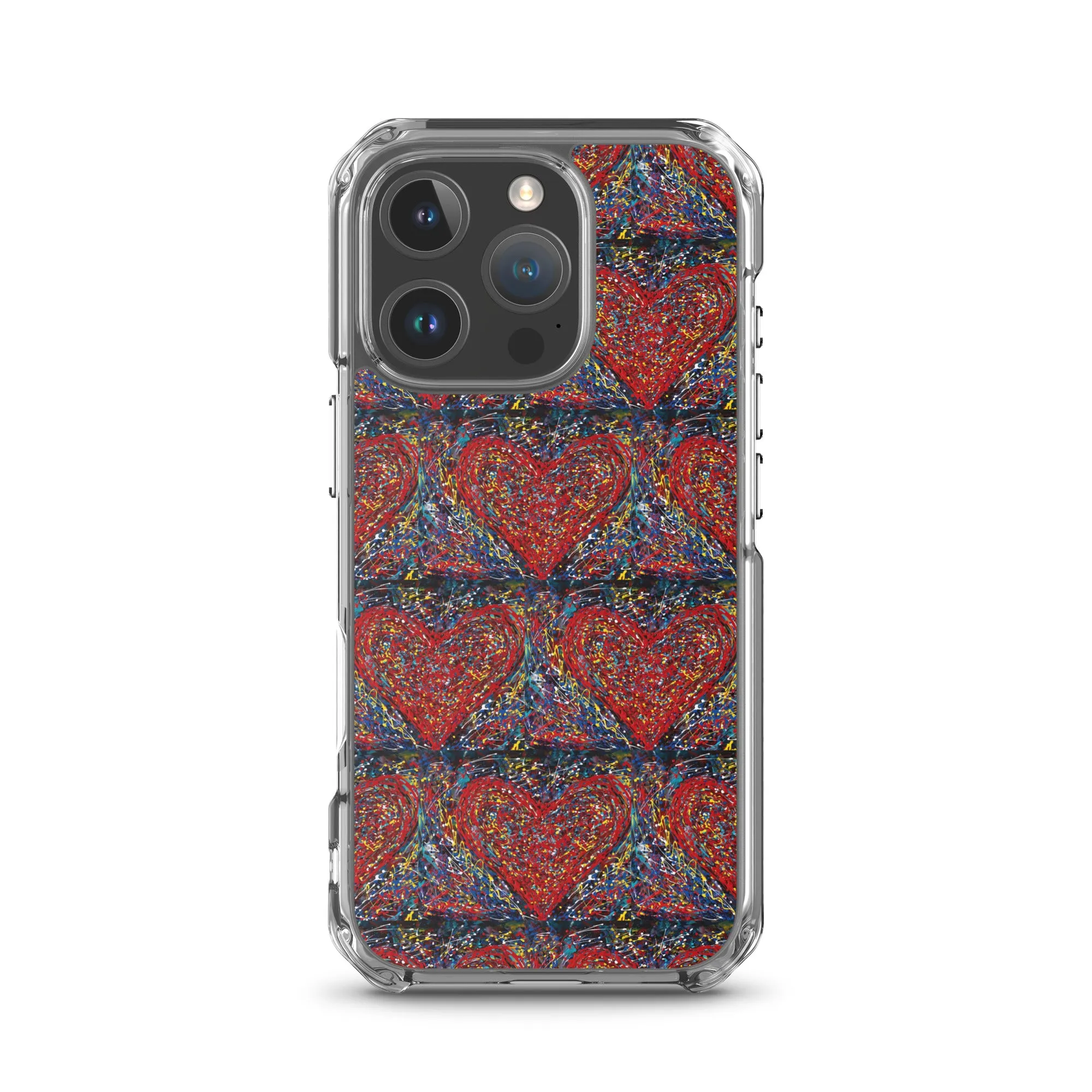 "Heart Scribbles" - iPhone Case