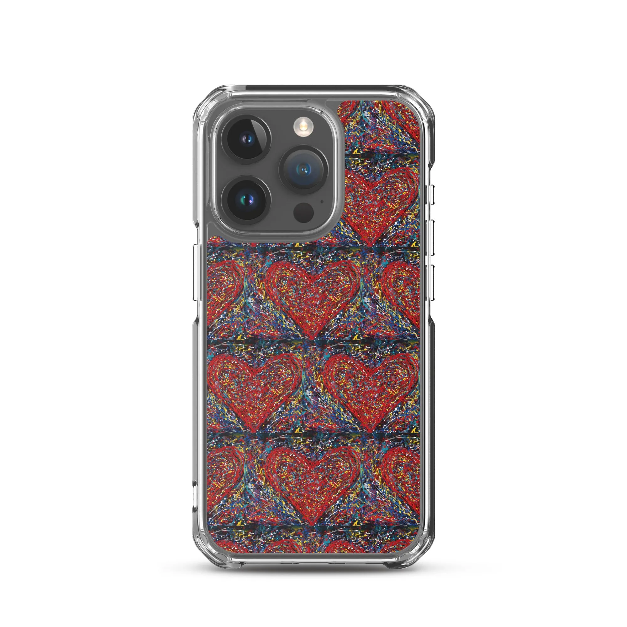 "Heart Scribbles" - iPhone Case