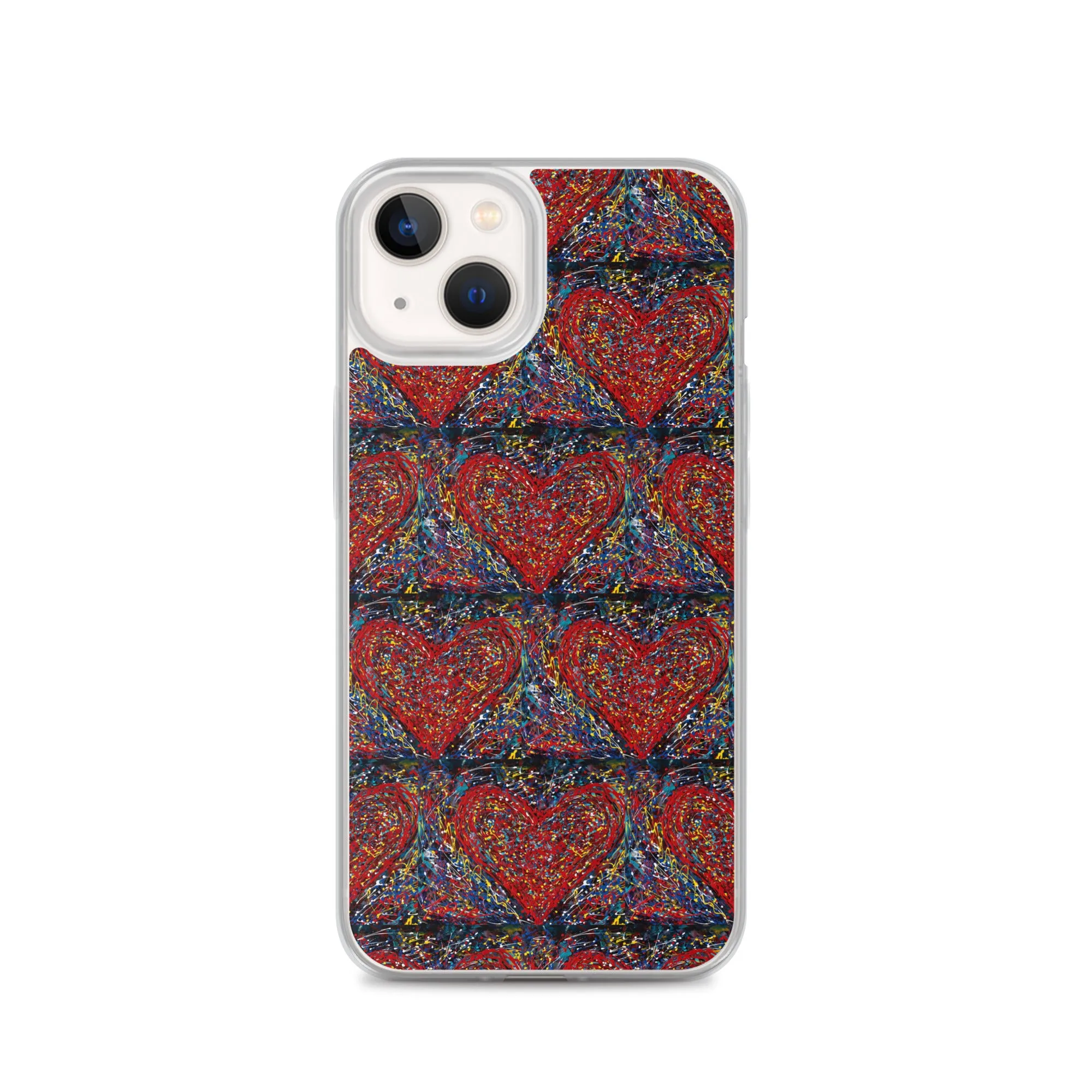 "Heart Scribbles" - iPhone Case