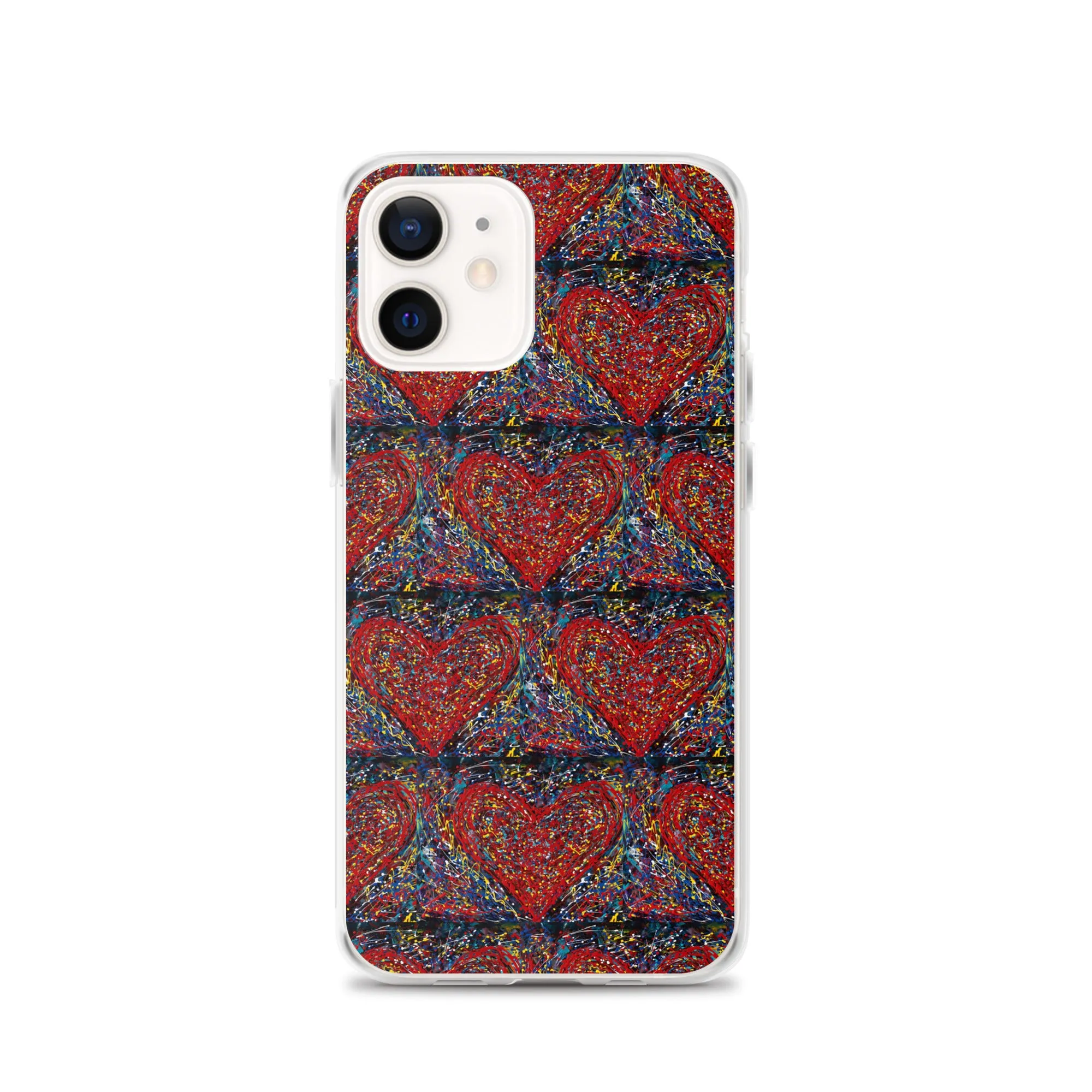 "Heart Scribbles" - iPhone Case