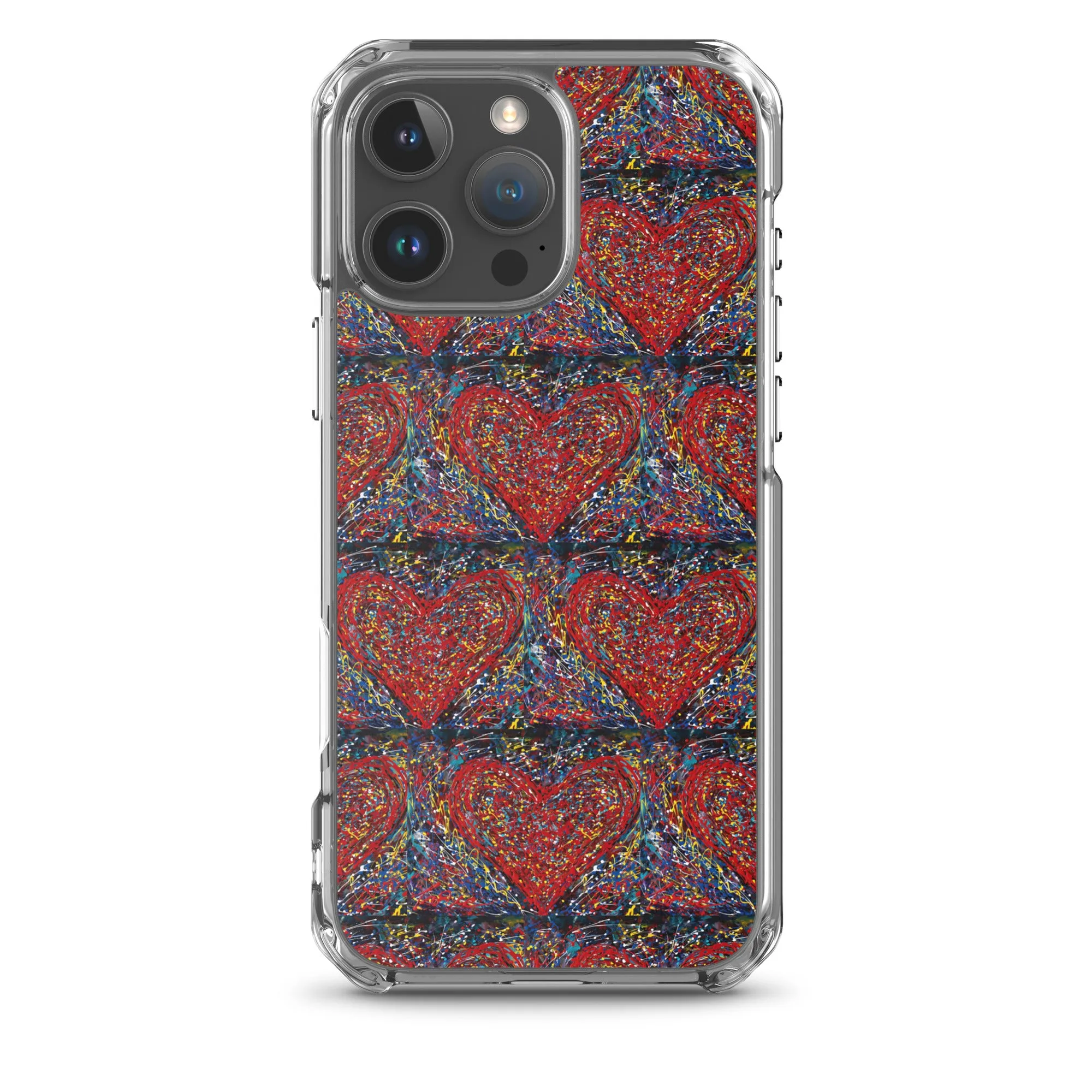 "Heart Scribbles" - iPhone Case