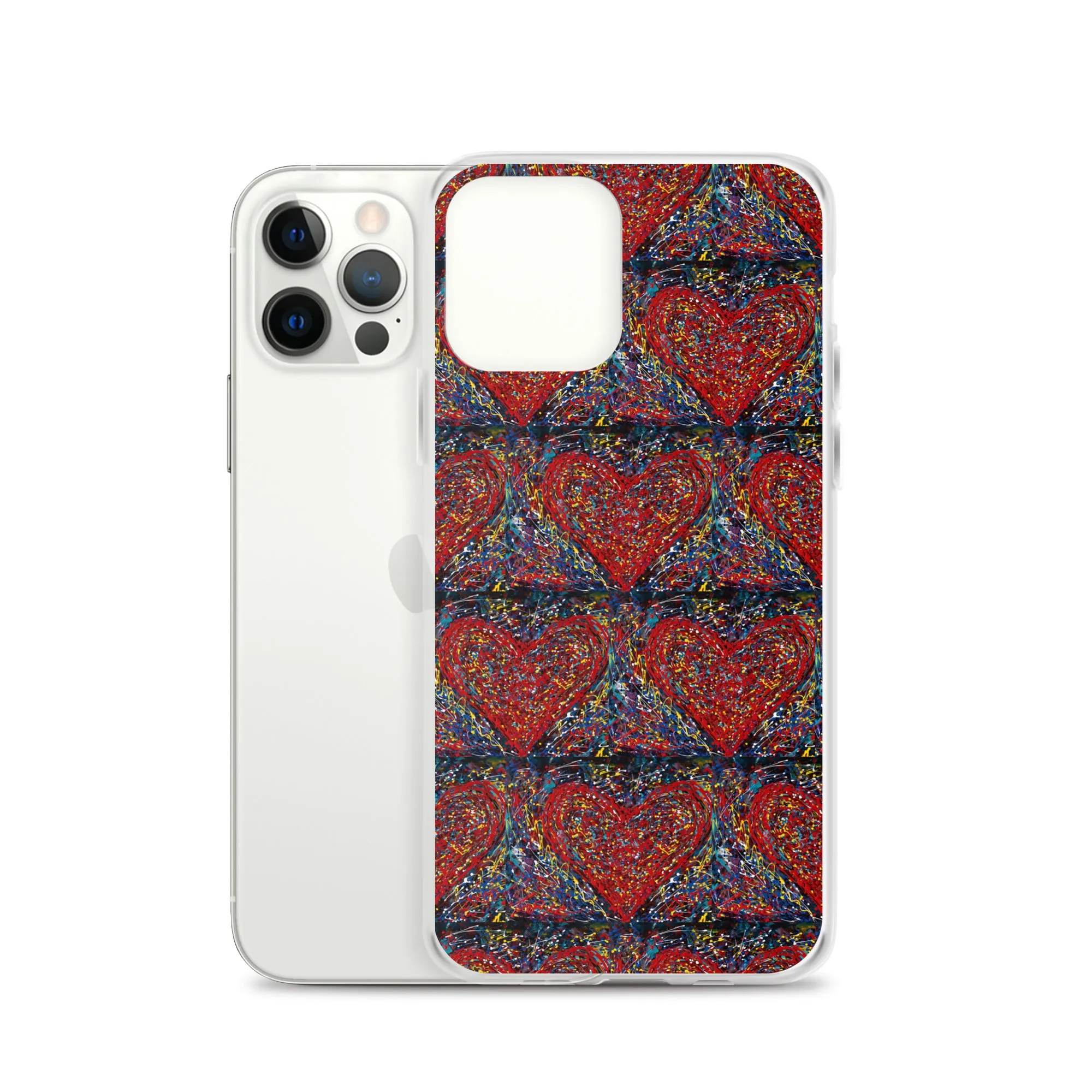 "Heart Scribbles" - iPhone Case