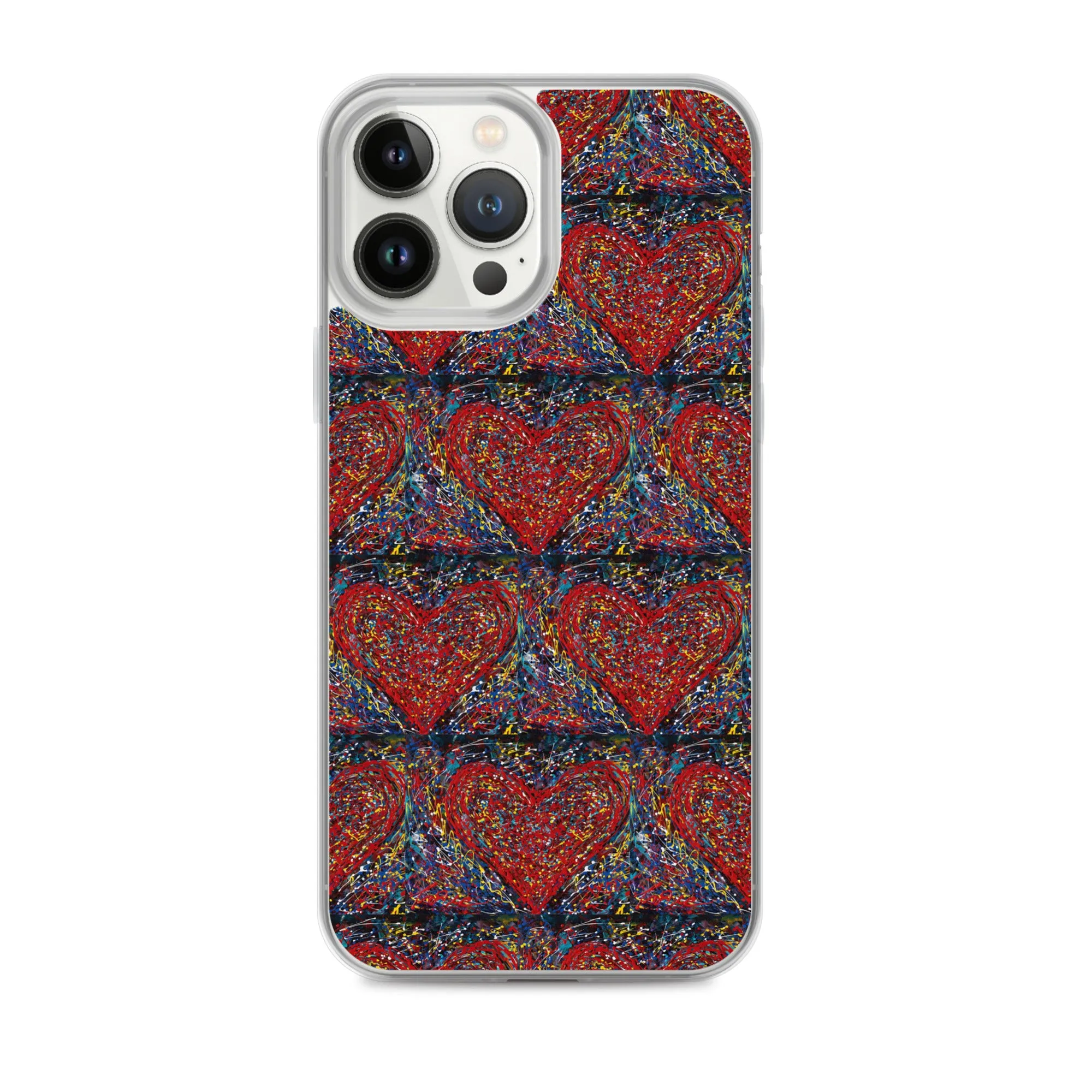 "Heart Scribbles" - iPhone Case