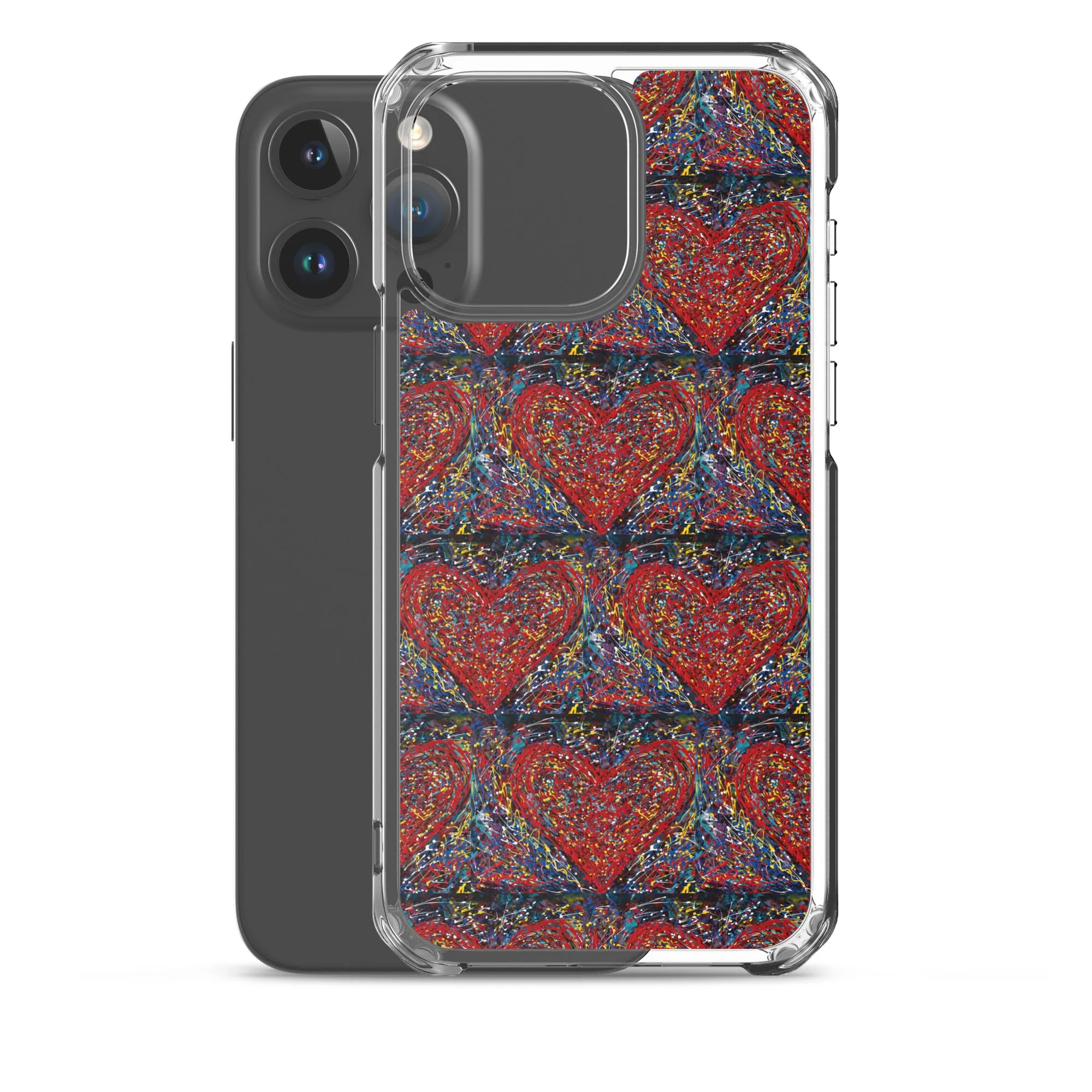 "Heart Scribbles" - iPhone Case