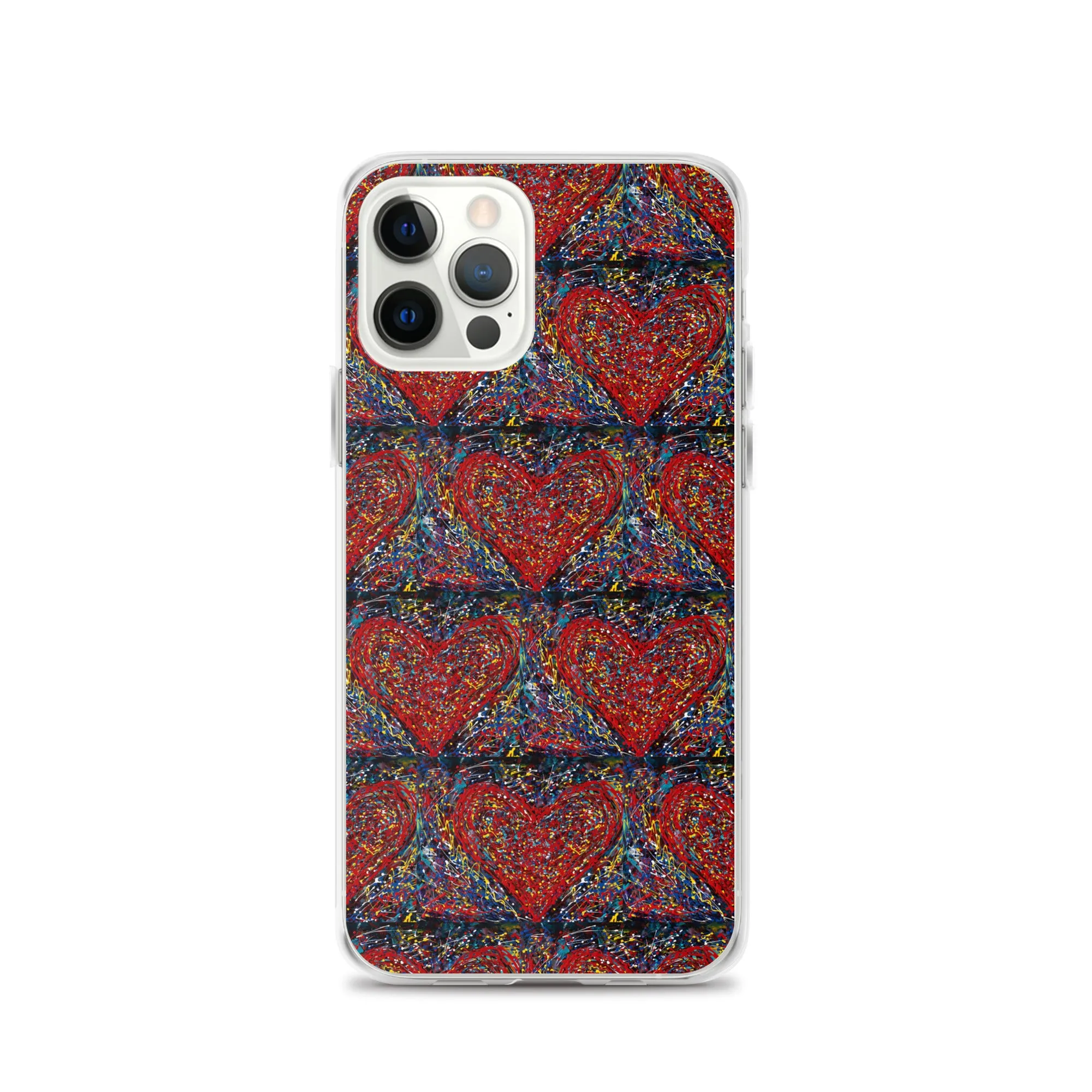 "Heart Scribbles" - iPhone Case