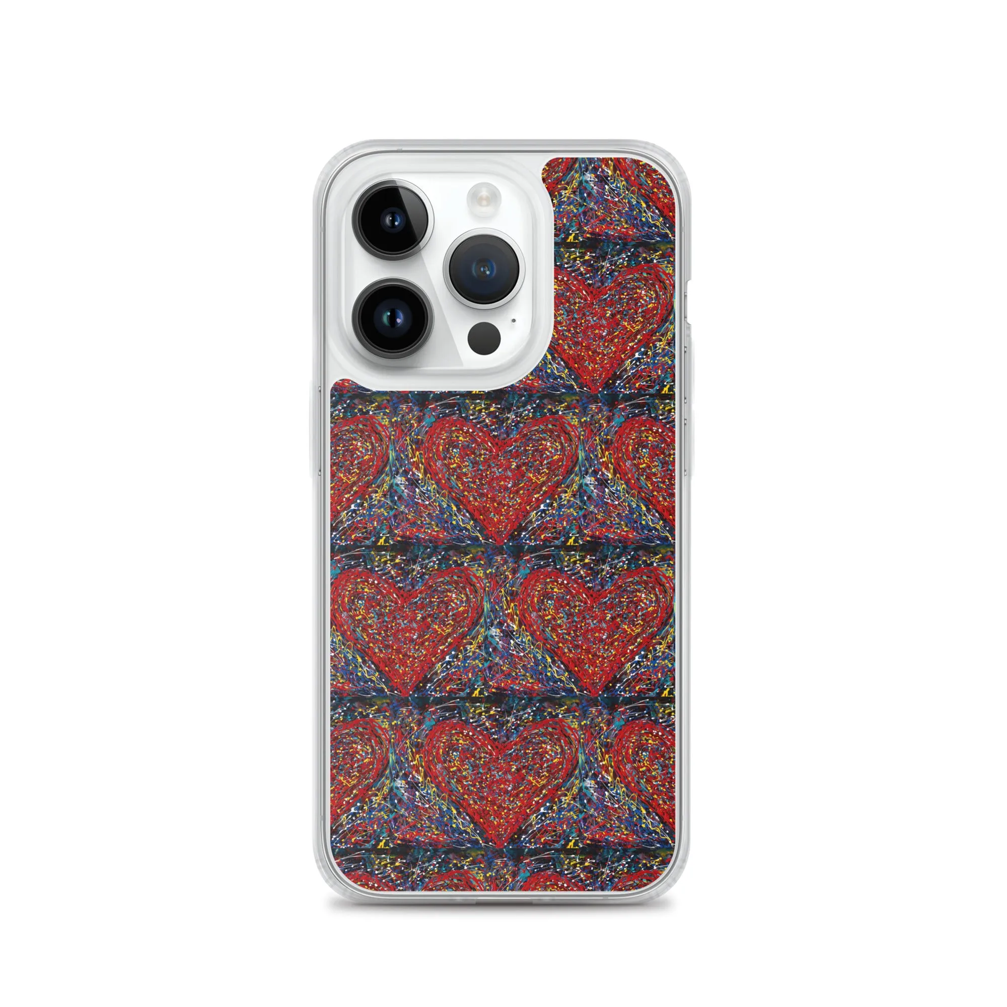 "Heart Scribbles" - iPhone Case