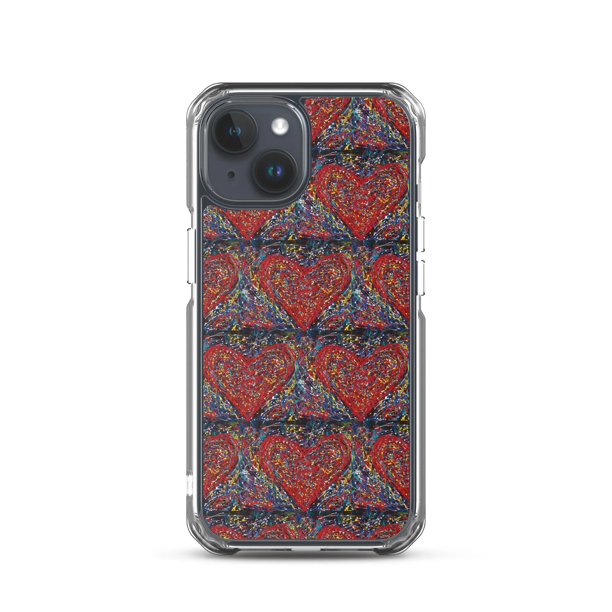 "Heart Scribbles" - iPhone Case