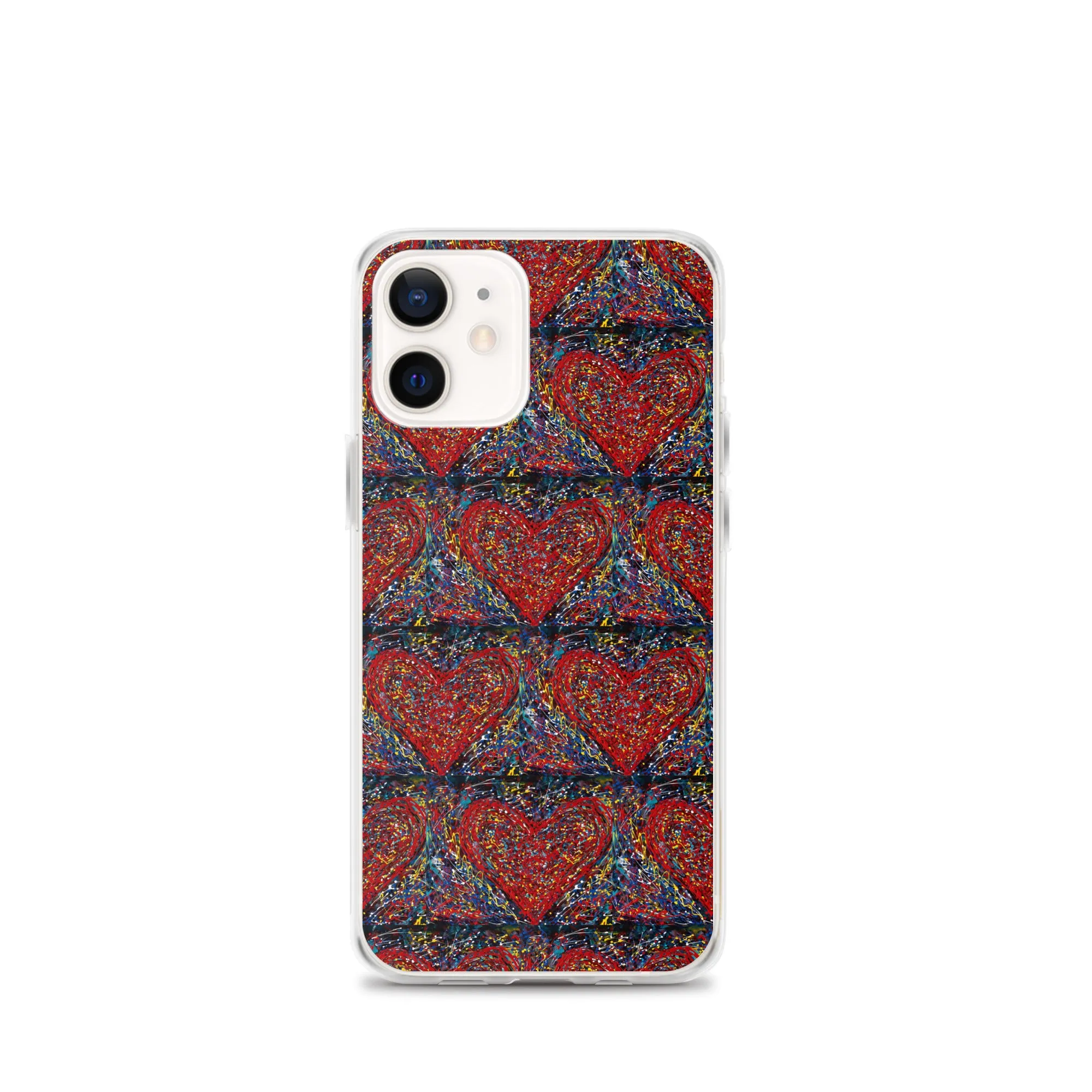 "Heart Scribbles" - iPhone Case