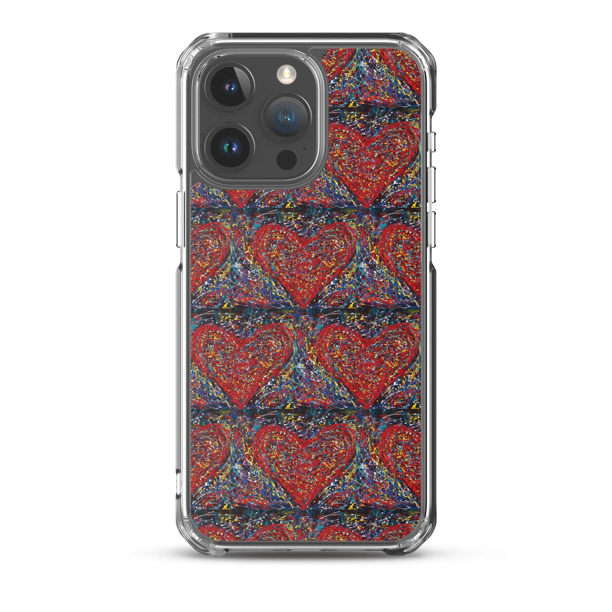 "Heart Scribbles" - iPhone Case