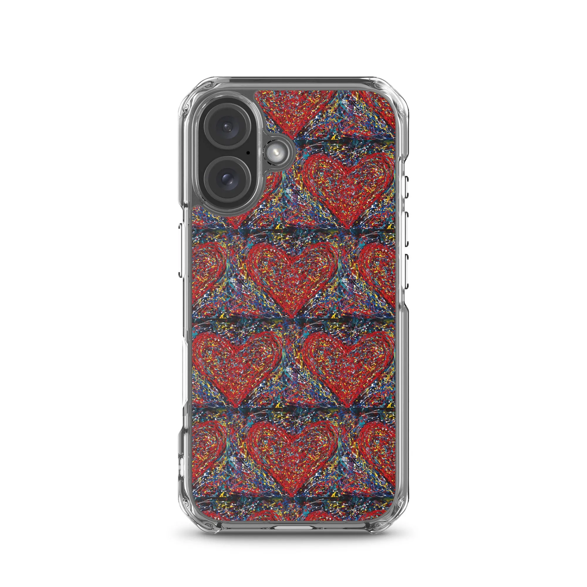 "Heart Scribbles" - iPhone Case