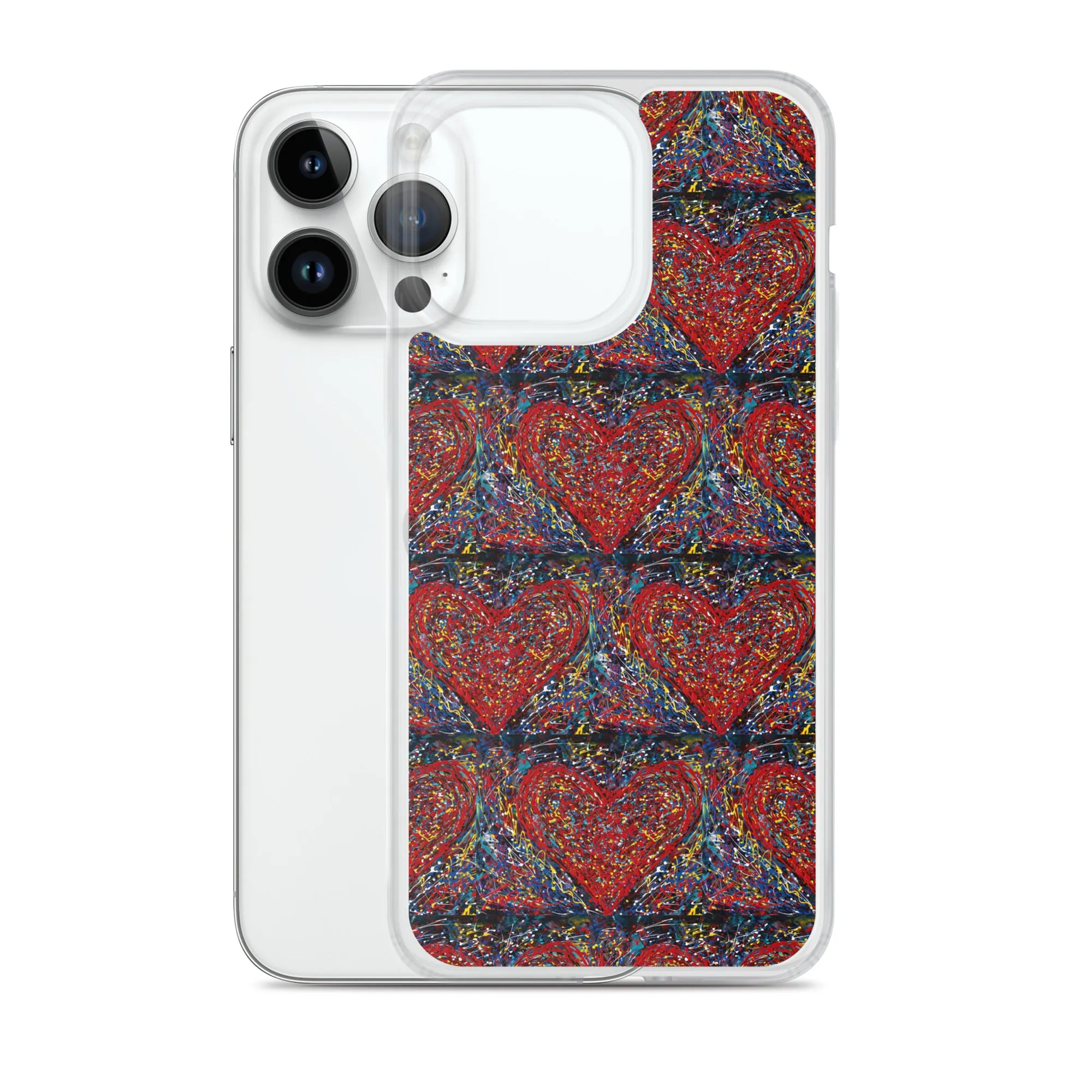 "Heart Scribbles" - iPhone Case