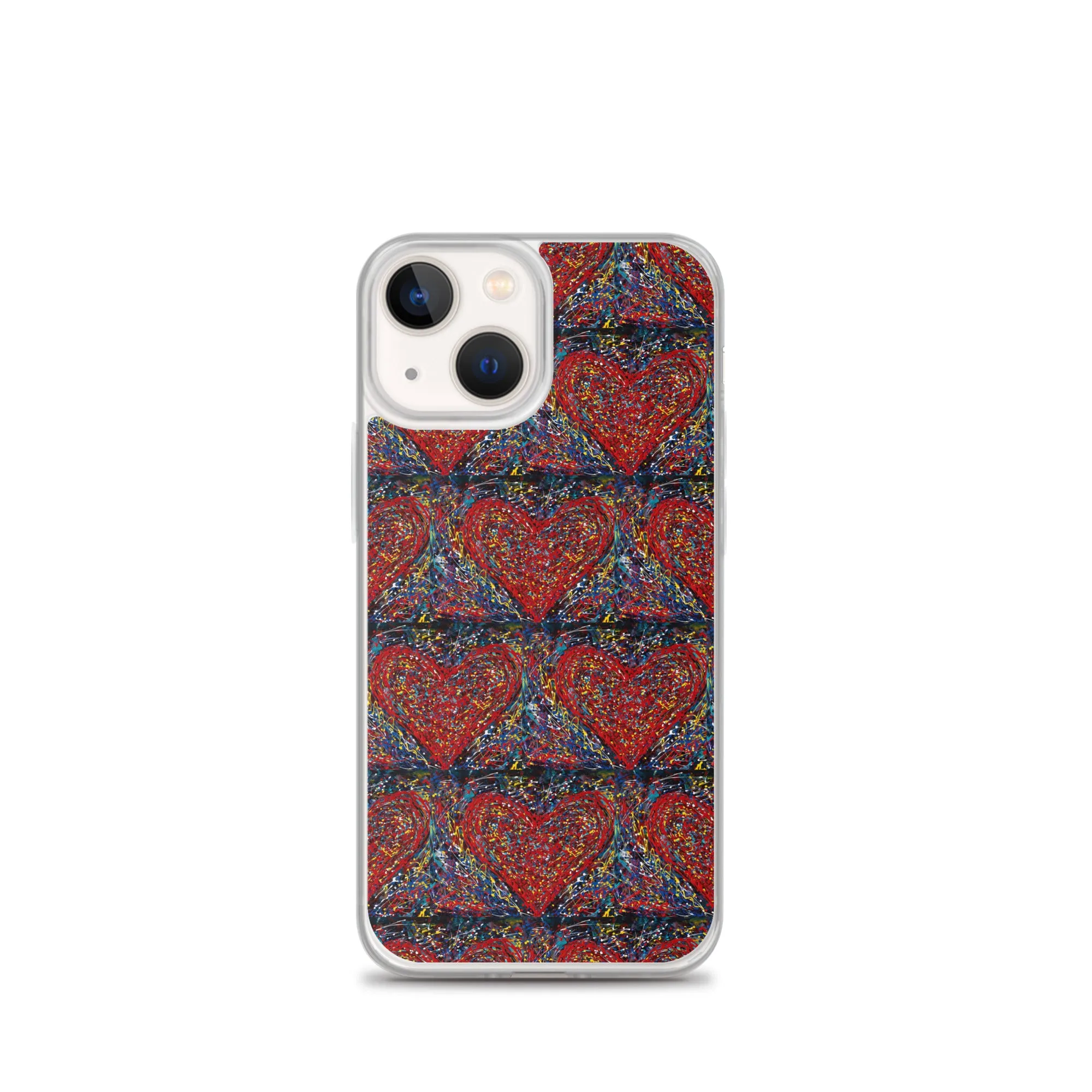 "Heart Scribbles" - iPhone Case