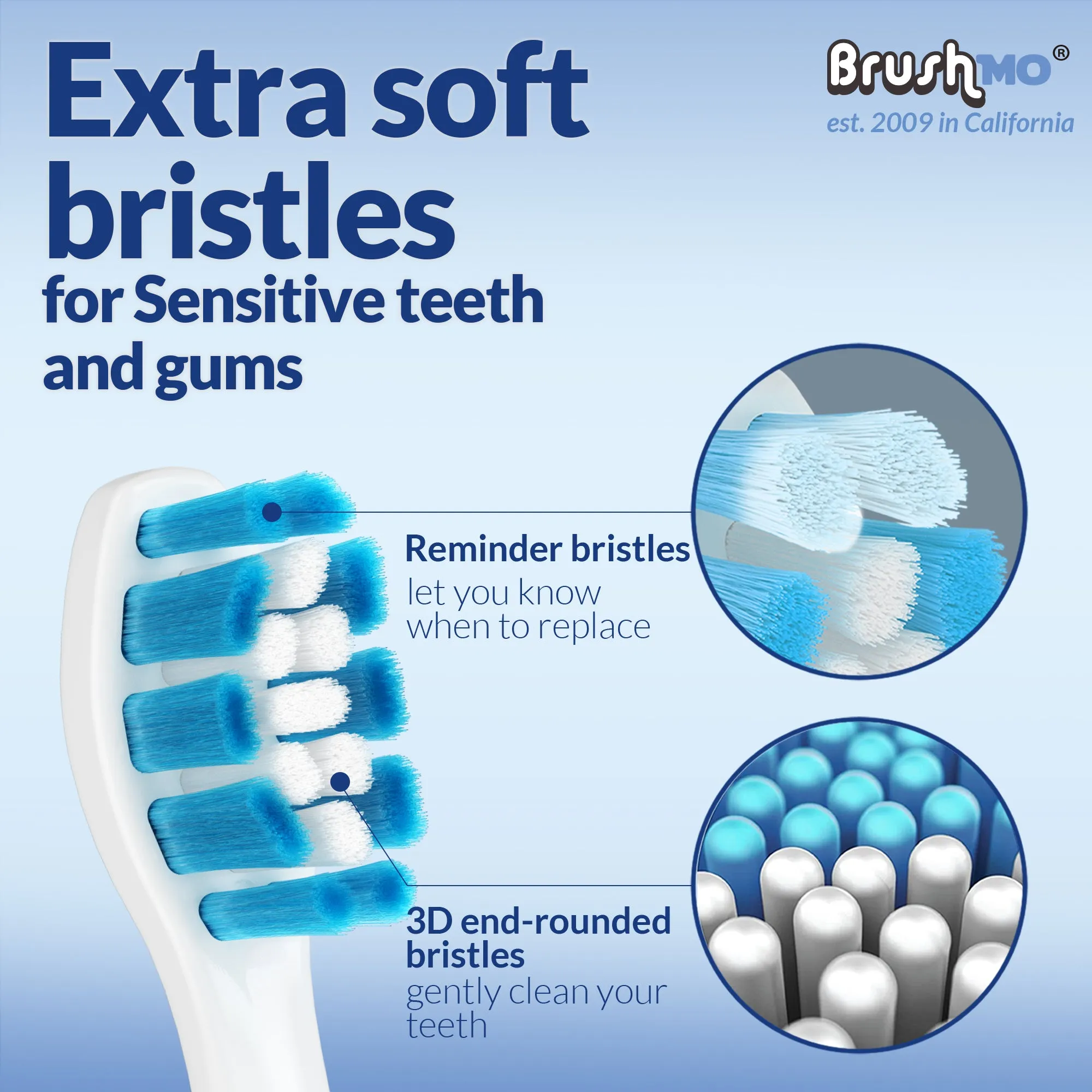 Replacement Toothbrush Heads Compatible with Philips Sonicare Optimal Gum Health HX9033, White 8 Pack