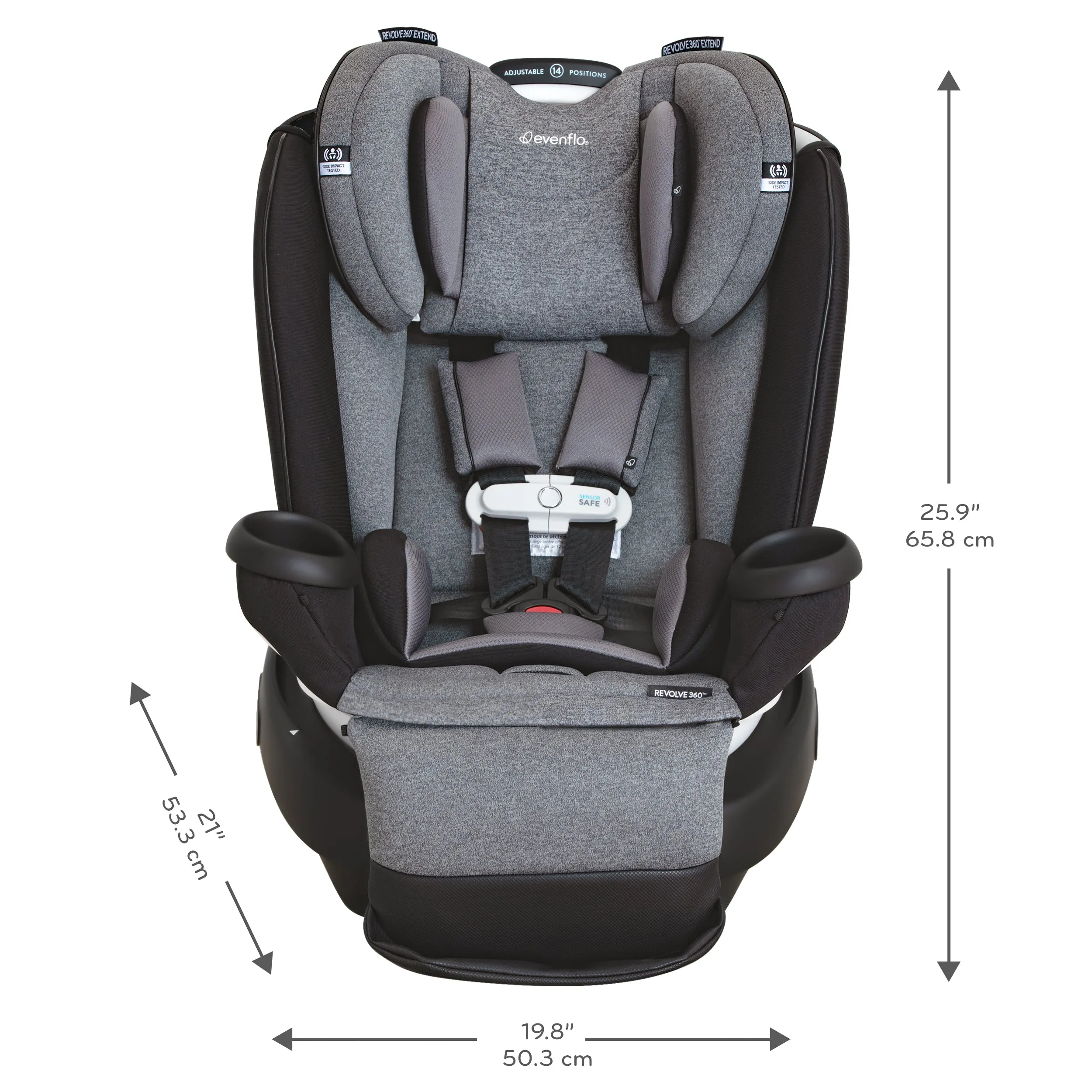 Revolve360 Extend All-in-One Rotational Car Seat with SensorSafe