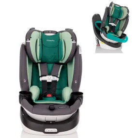 Revolve360 Slim 2-in-1 Rotational Car Seat with Green & Gentle Fabric