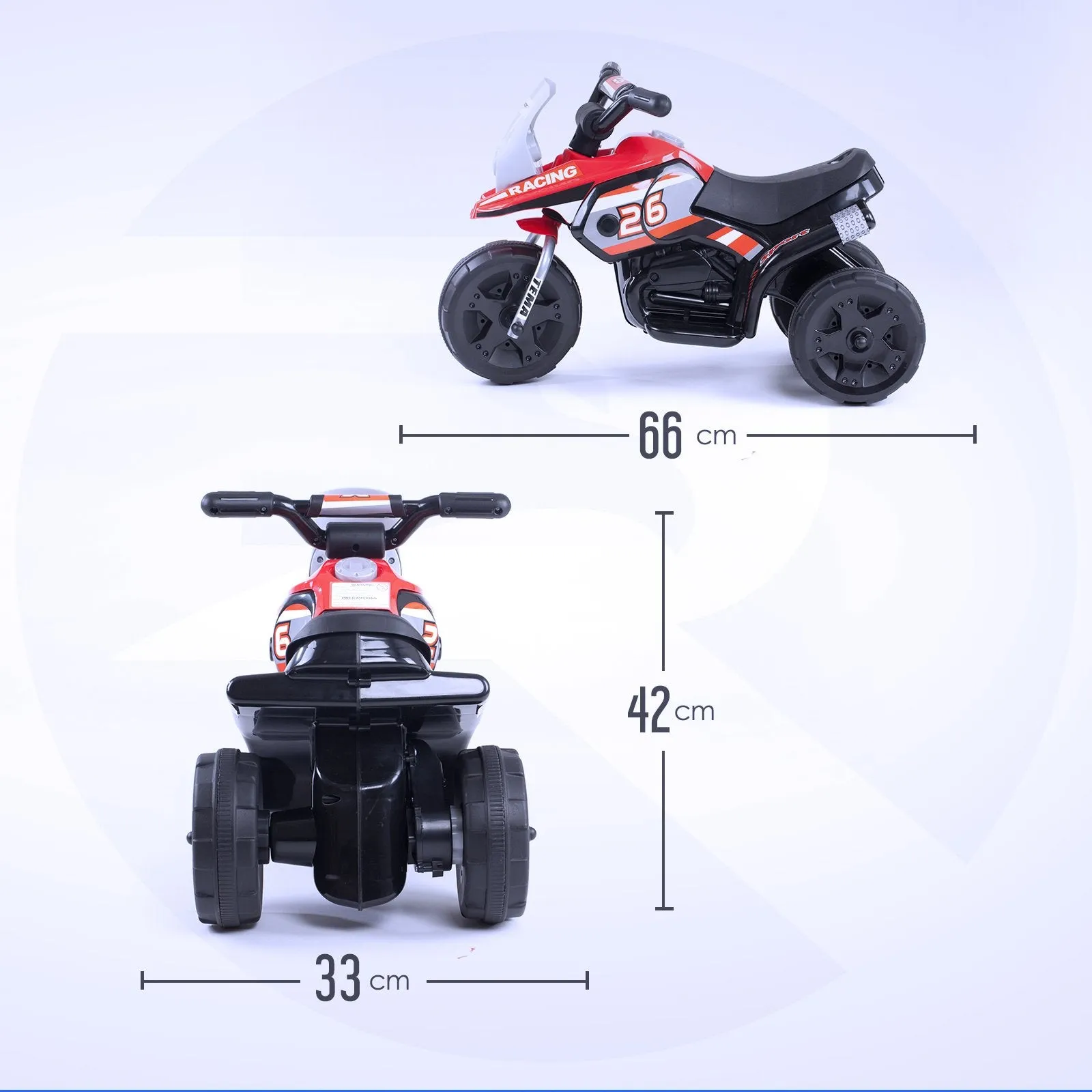 RiiRoo SuperGTX Ride on Motorbike/Trike 6V