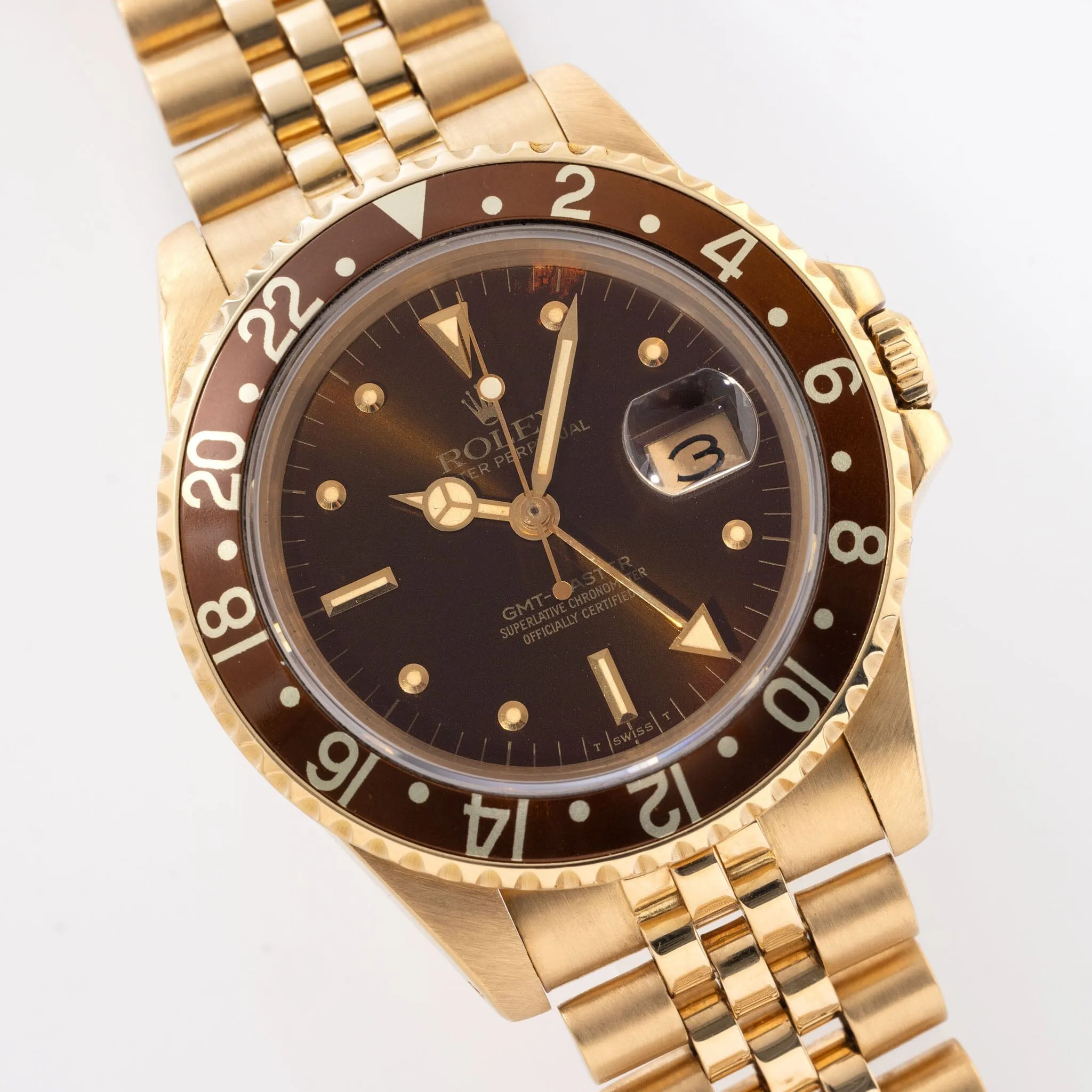 Rolex GMT-Master Brown Nipple Dial Ref 16758 with Papers