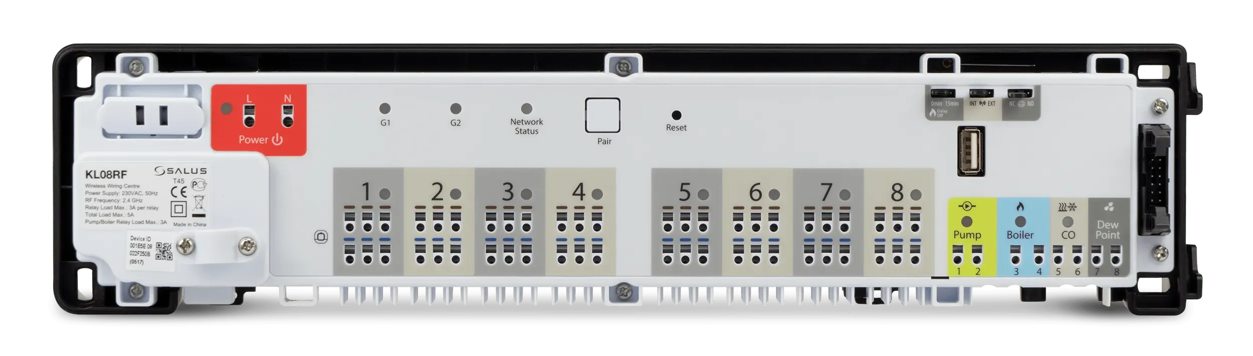 Salus Wireless Wiring Centre - 8 Zone