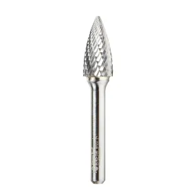 SG Burrs Pointed Tree Double Cut Burr Bit | 1⁄2 Dia x 1 x 1⁄4 Shank | BURS-198 | 738685198889