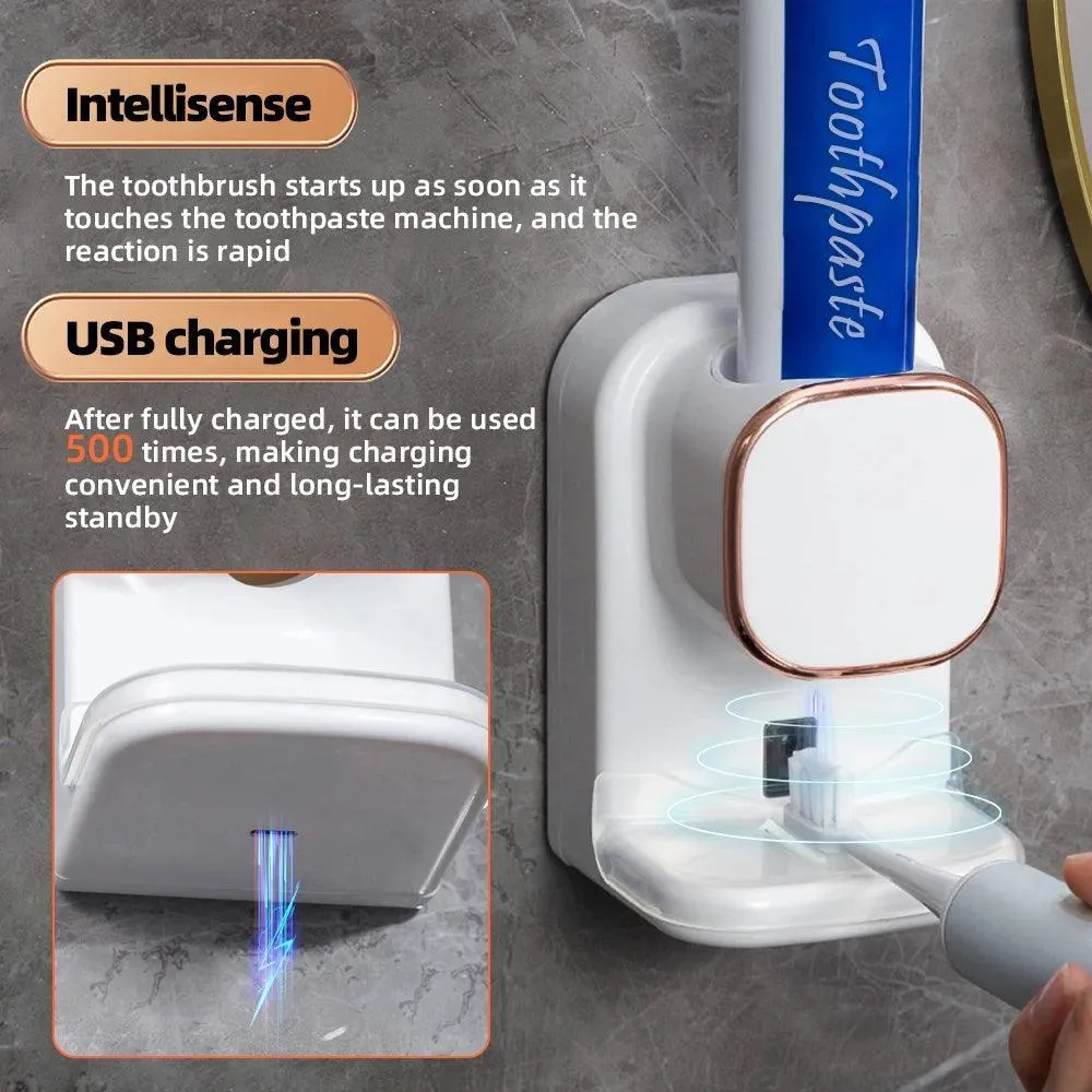 Smart Touch-Free Toothpaste Dispenser with HD Display - Hygienic Oral Care Tool