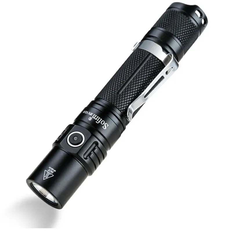 Sofirn SP31 V2.0 Powerful Tactical LED Flashlight 18650 Cree XPL HI 1200lm Torch Light Lamp with Dual Switch Power Indicator ATR