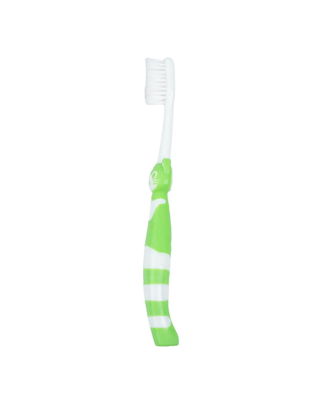 Soft Bristles Kid Compact Toothbrush with Toy Car, Green & Yellow, Plastic