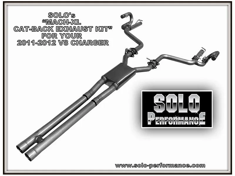 Solo Performance Exhaust Dodge Charger R/T V8 5.7 Hemi (11-14) Mach-XL Catback - 991189SL