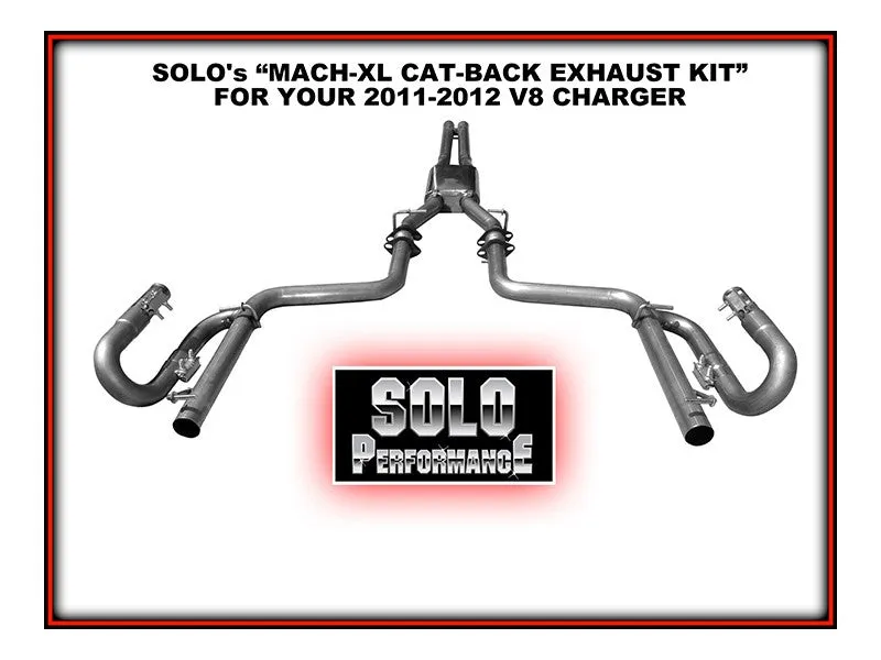 Solo Performance Exhaust Dodge Charger R/T V8 5.7 Hemi (11-14) Mach-XL Catback - 991189SL